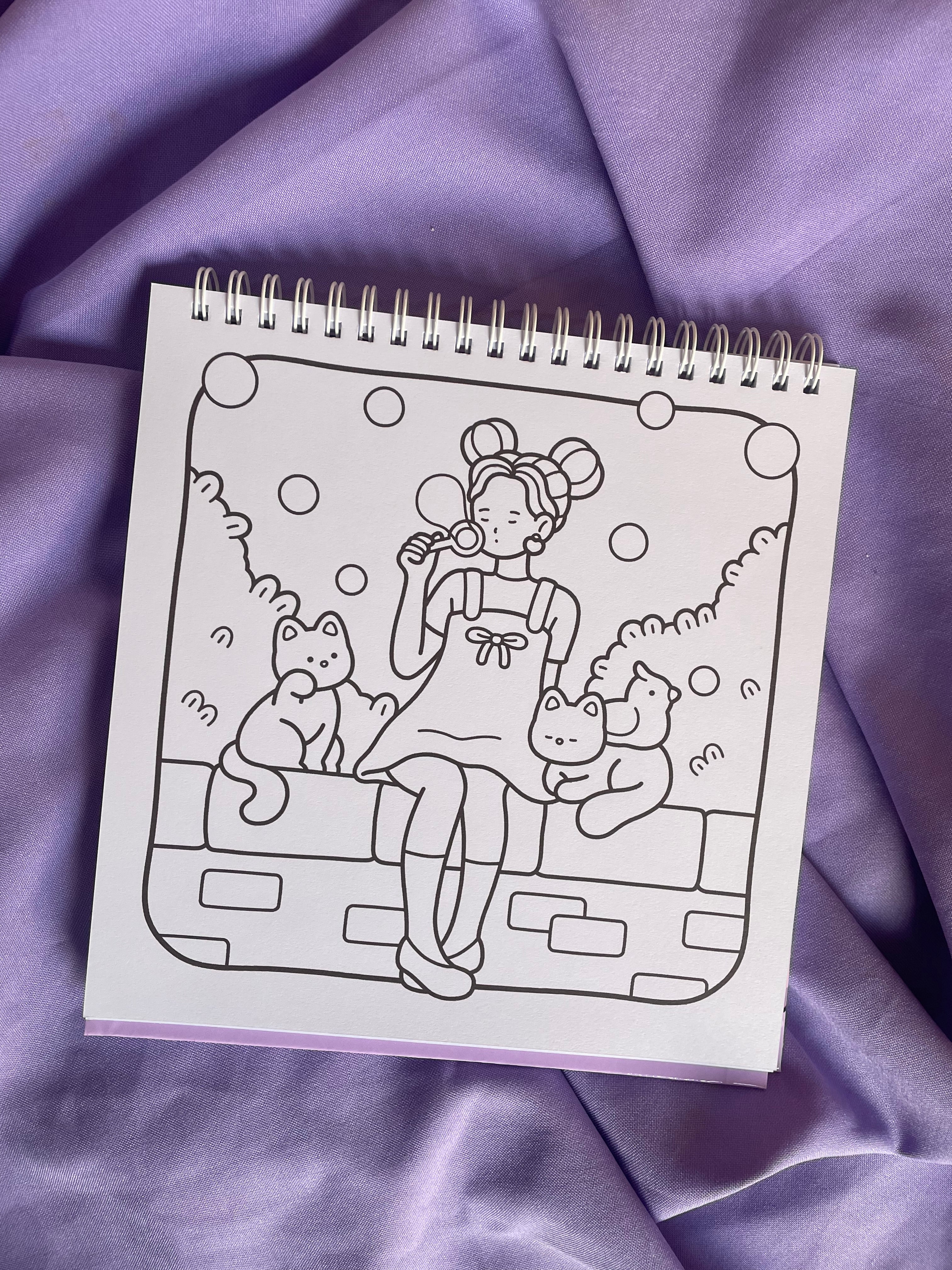 💄🌸 Girl Life – Self-Love Coloring Book
