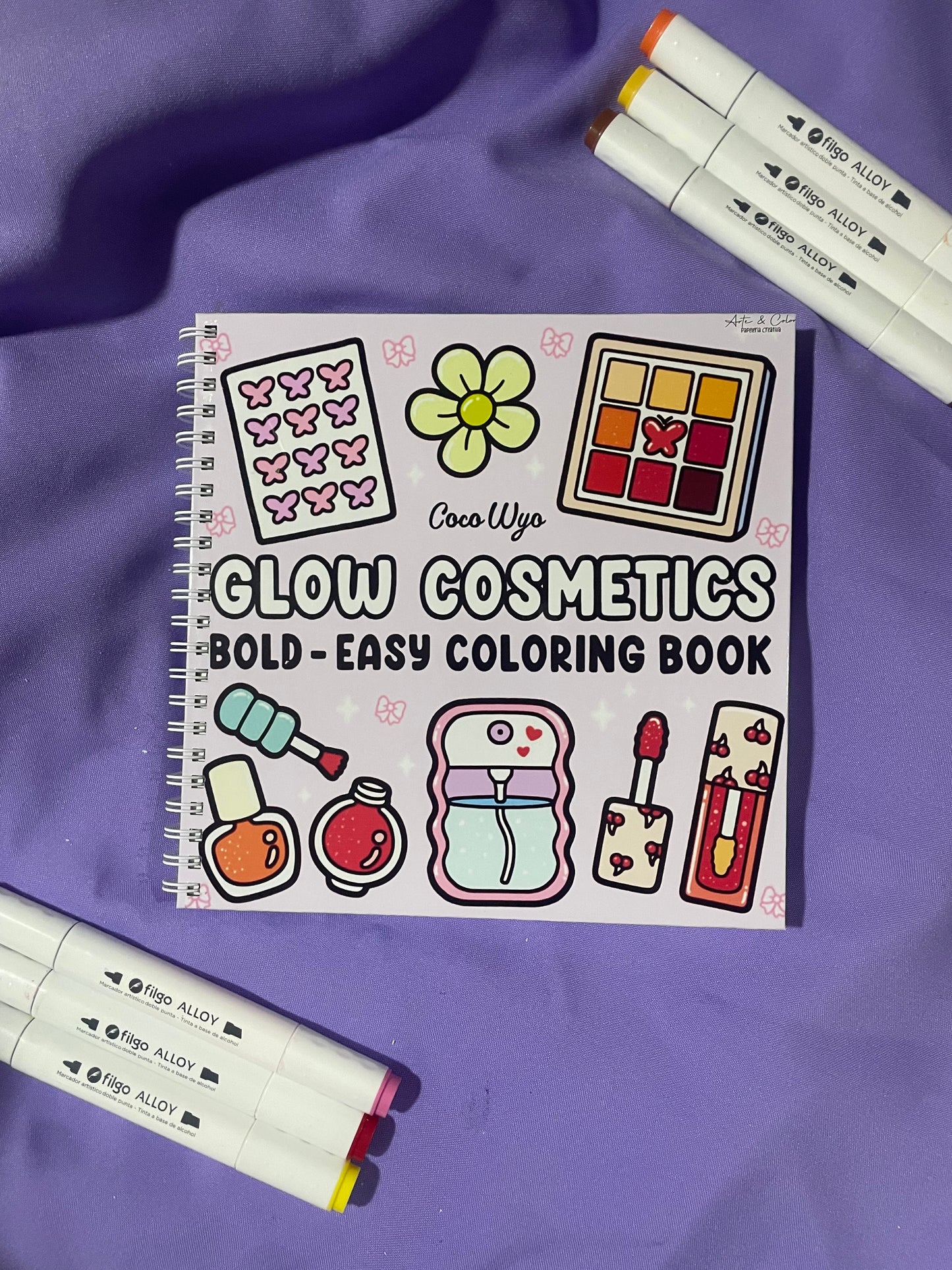 Glow Cosmetics – Bold Easy Coloring Book ✨💋