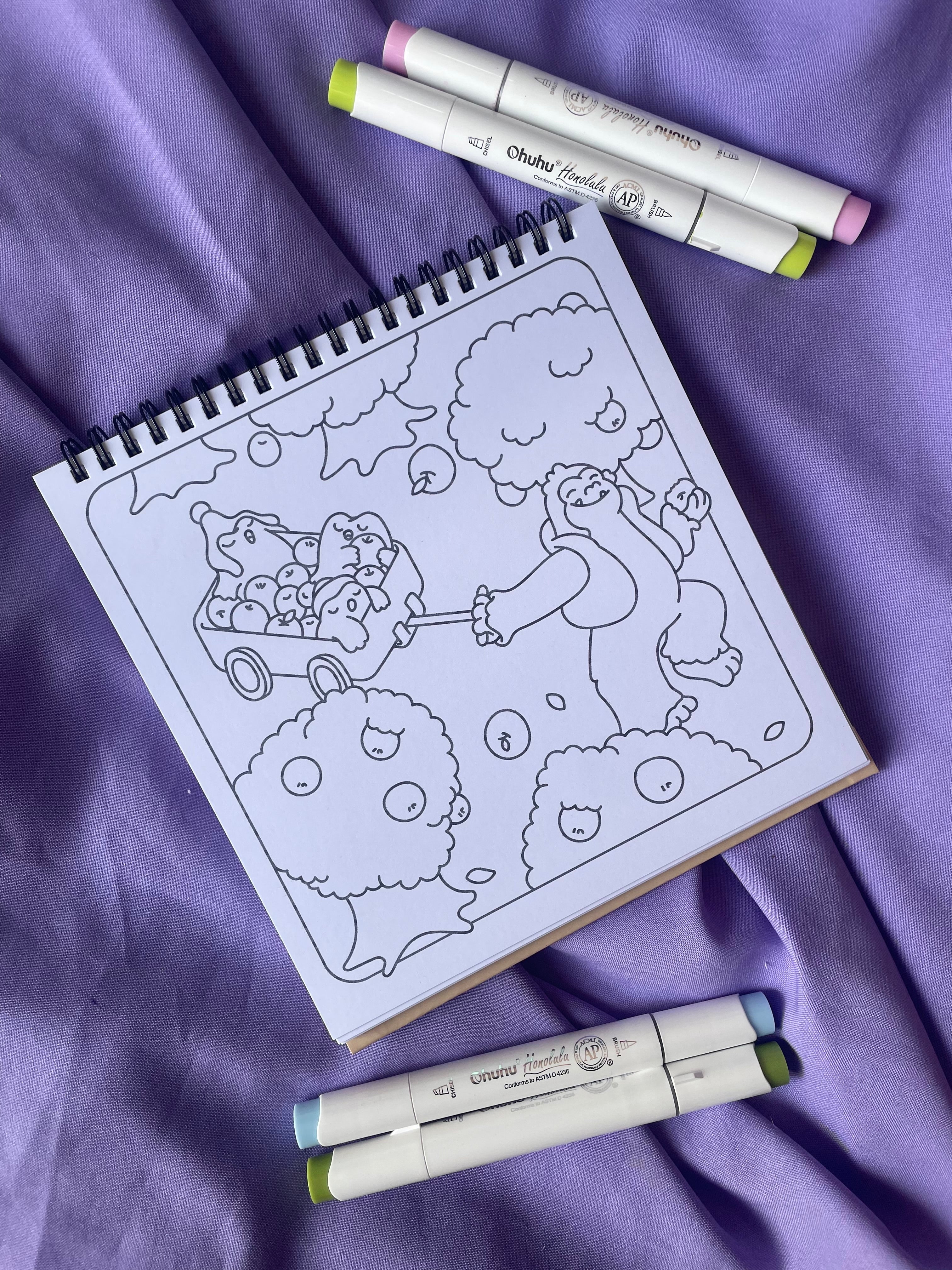🧣 Sweater Season – Cute & Cozy Coloring Book