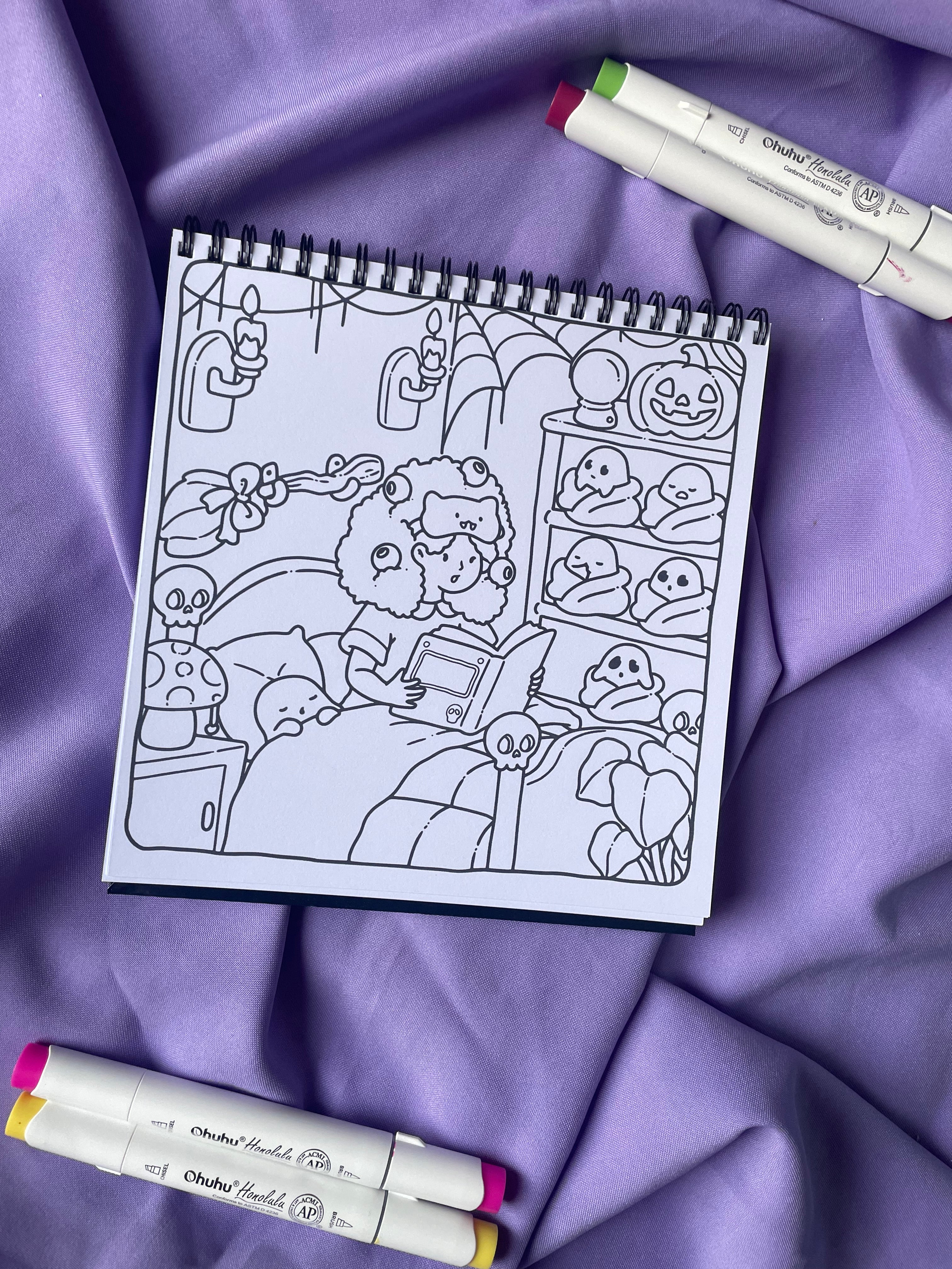 🧙‍♀️ Witchy Girl – Cute & Spooky Coloring Book