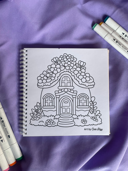 ☕📖 COMFY SPACE – Cozy Vibes Coloring Book 📖☕