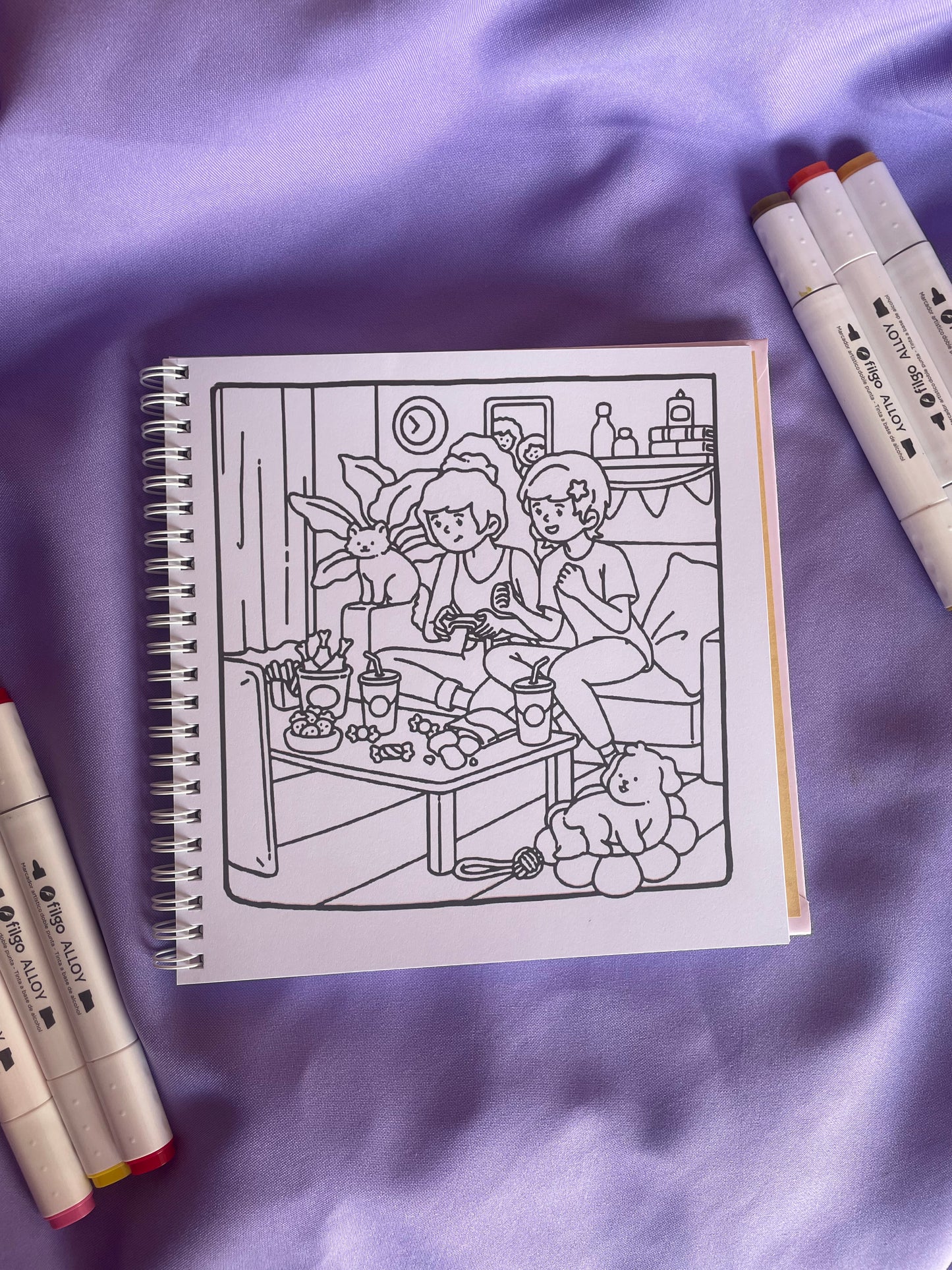 🎡👯‍♀️ Bestie Goals – Cute & Easy Coloring Book