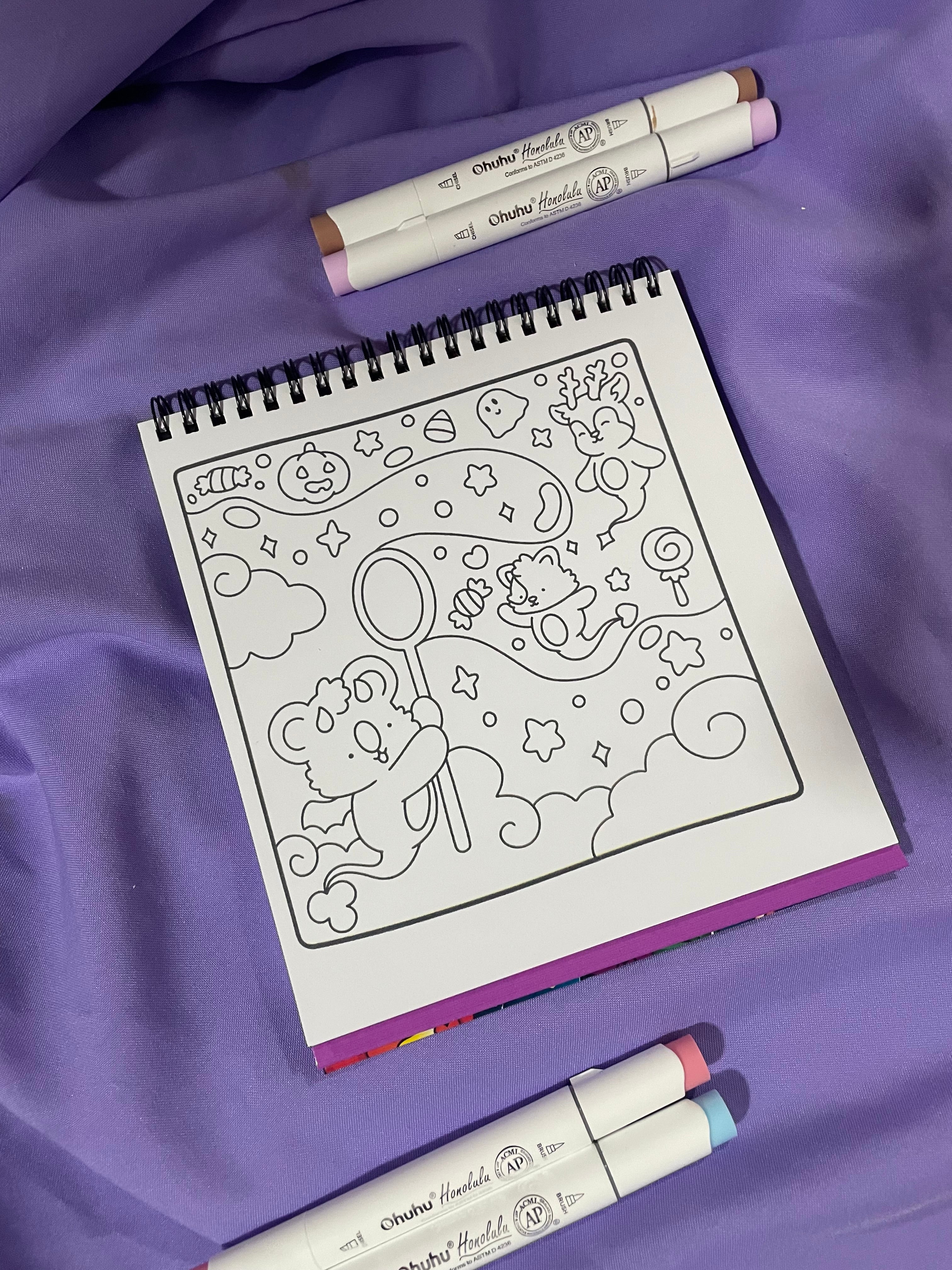 🎃 Hygge Spooky – Super Cute & Fun Adult Coloring Book 🌙🕯️