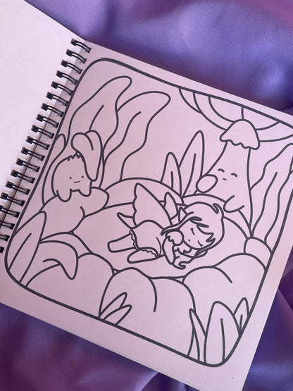 Coloring Book Doble – Bob Cute + Whimsy Woods 🔮