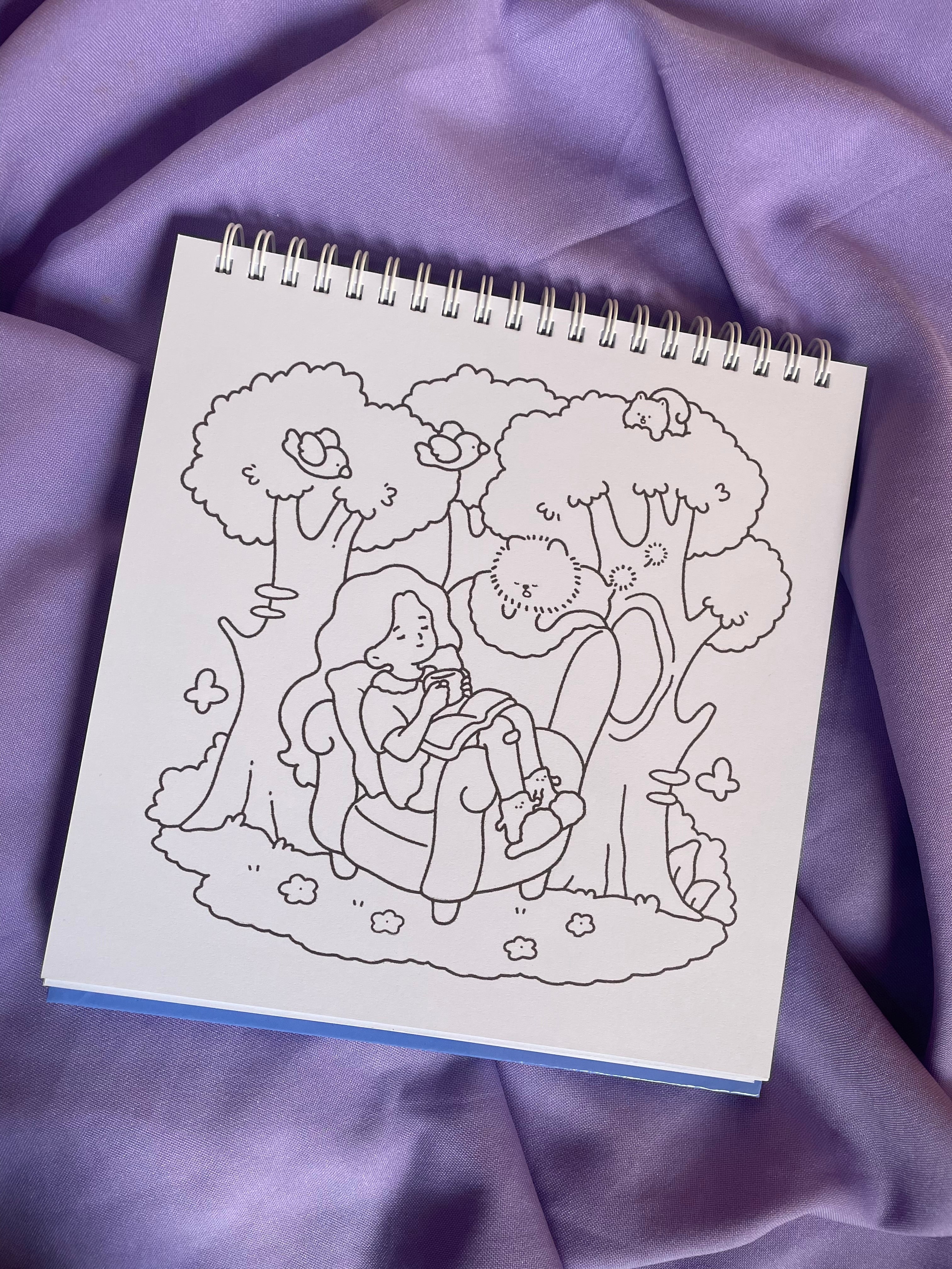 🌙✨ Soft Dreamy – Self-Love Coloring Book