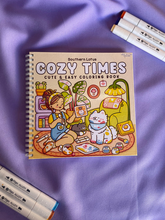 Cozy Times – Cute & Easy Coloring Book