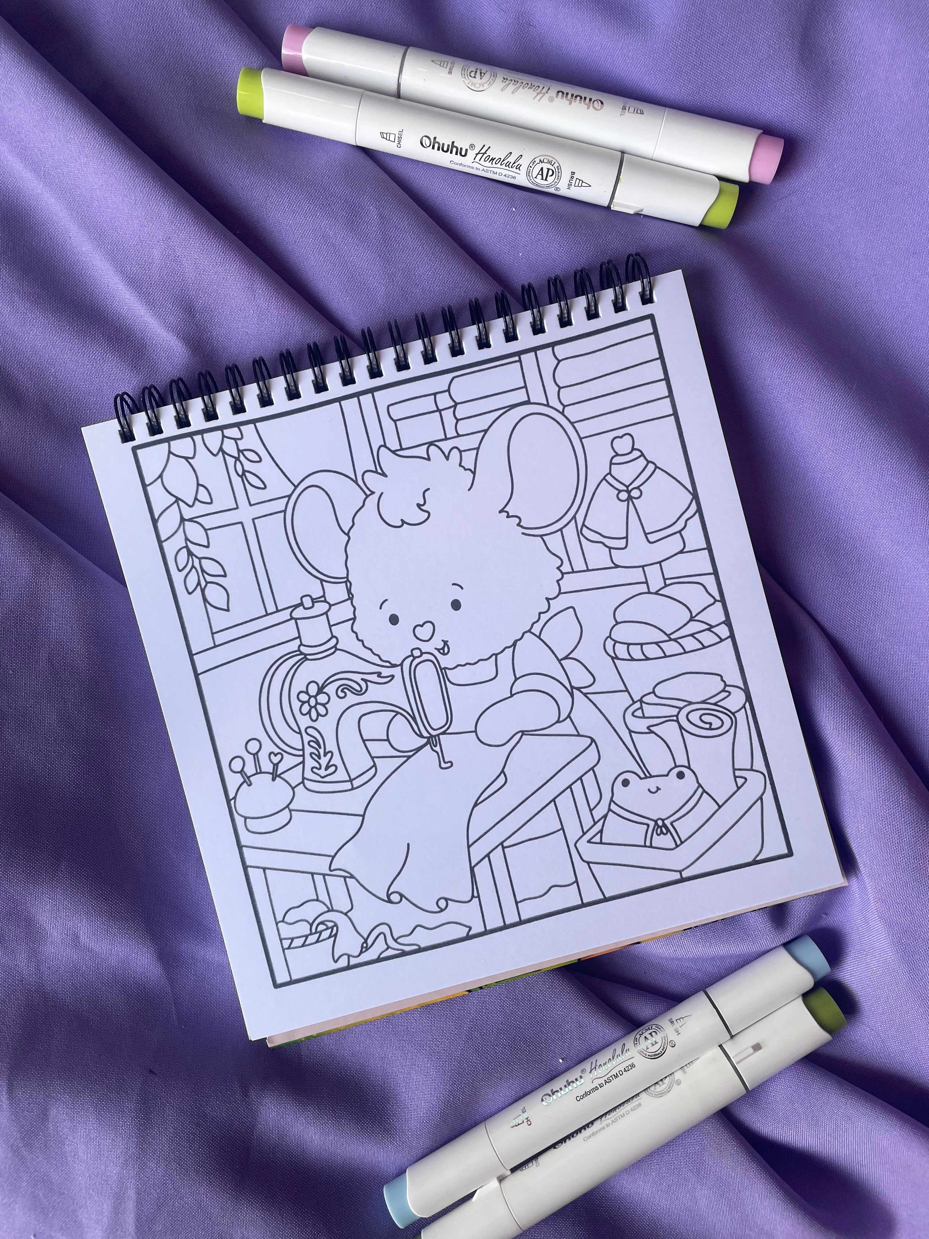 🌿 Hidden Hollow – Coloring Book