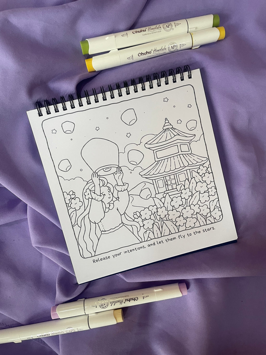 🌙✨ Mindful Girl – Cozy Self-Care Coloring Book 🧘‍♀️💛
