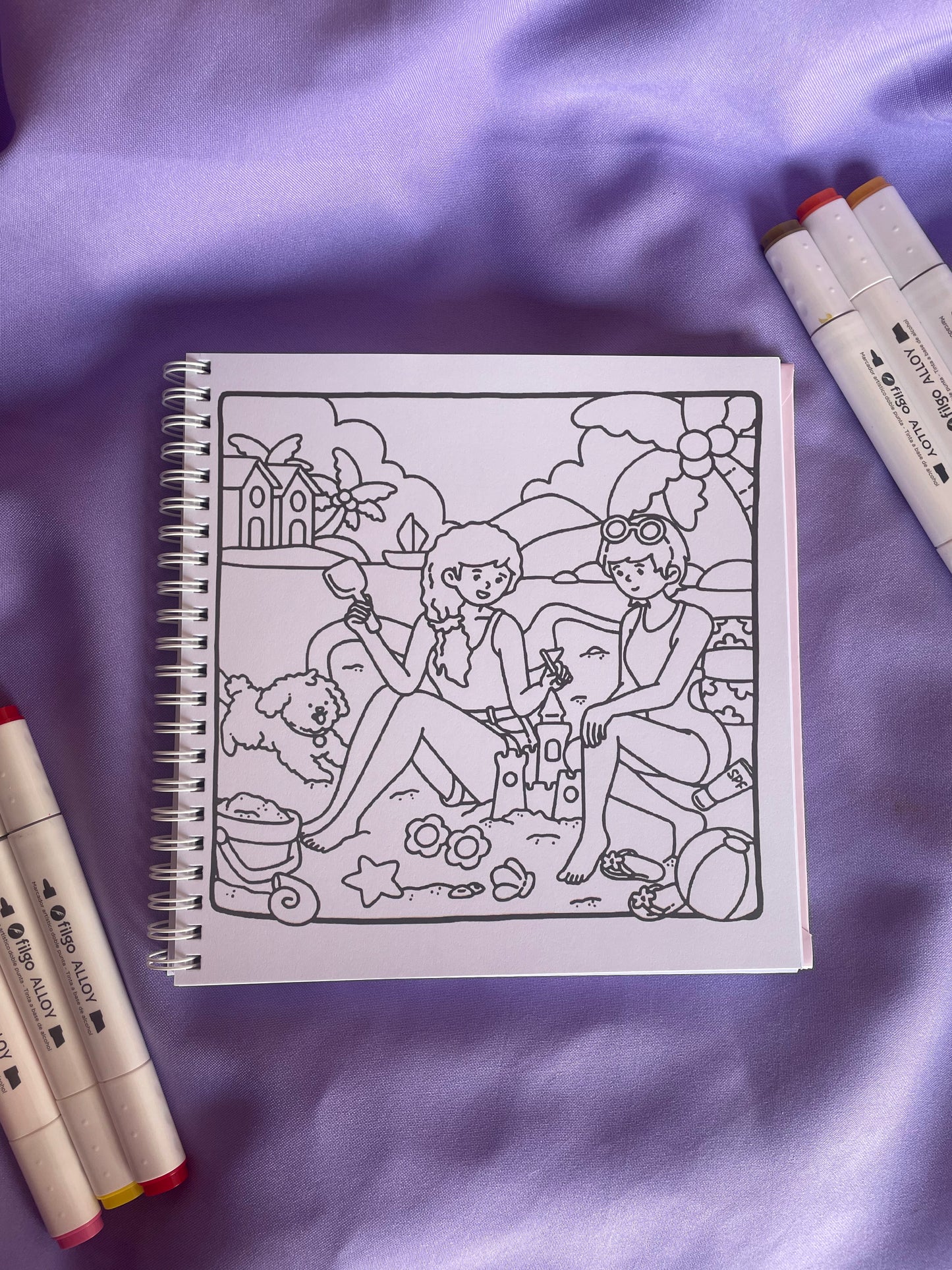 🎡👯‍♀️ Bestie Goals – Cute & Easy Coloring Book