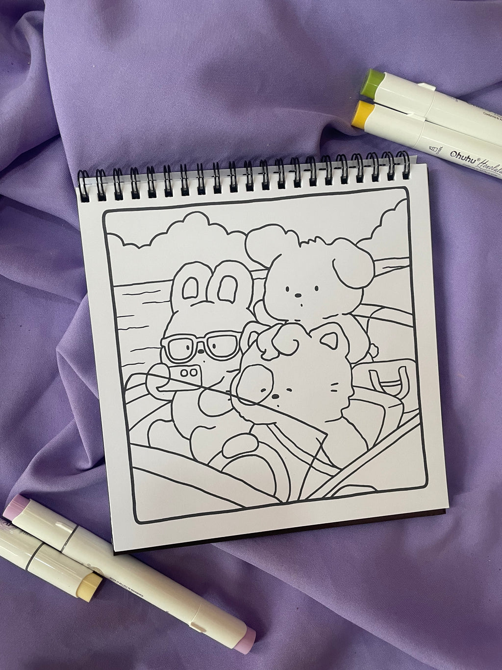🎶🐾 Calm Moments – Adorable Coloring Book ✨🌙