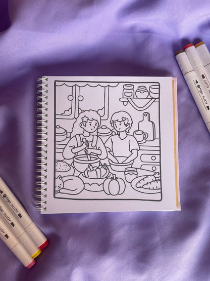 🎡👯‍♀️ Bestie Goals – Cute & Easy Coloring Book