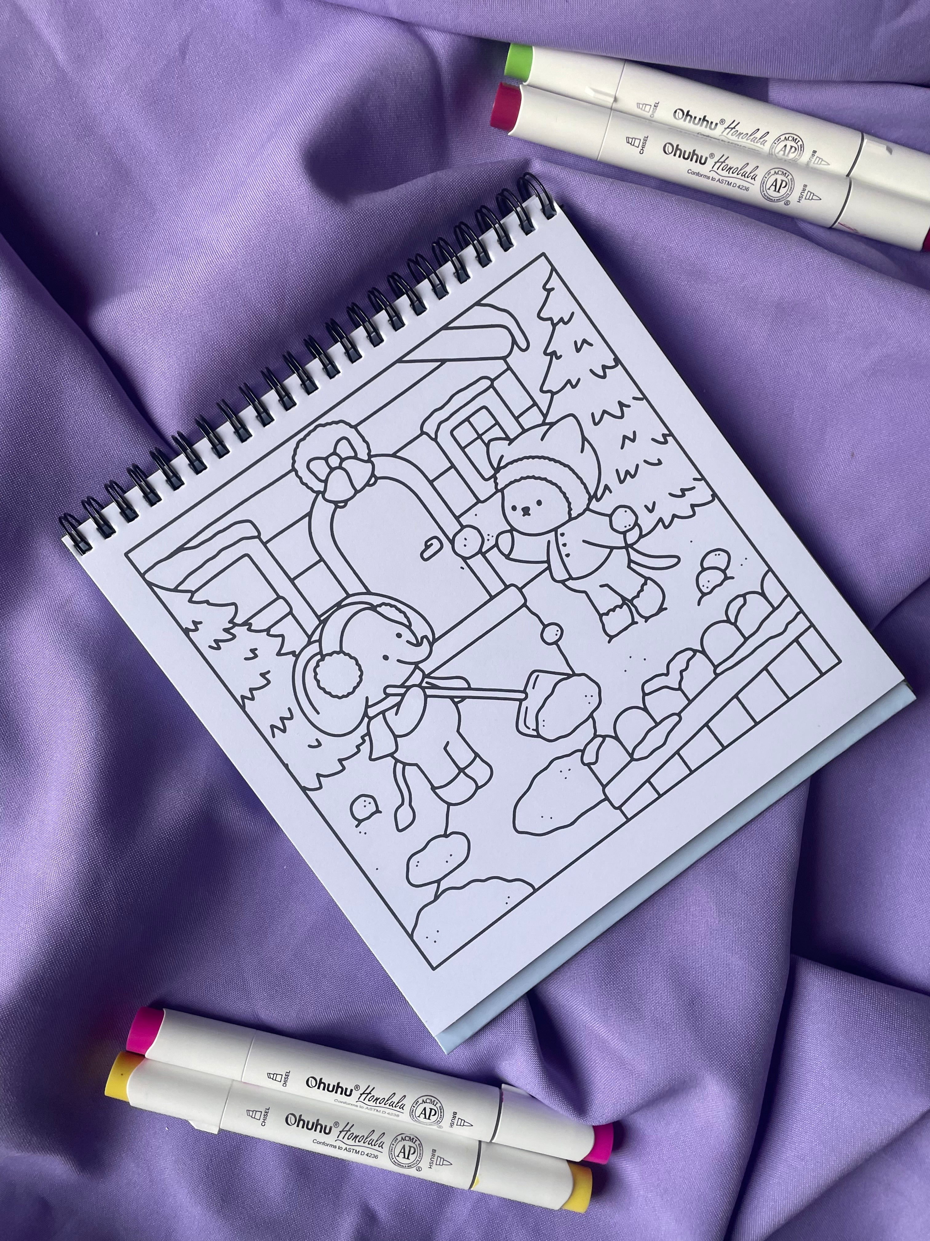 🍓 Bearie Coloring – Cozy Christmas Coloring Book
