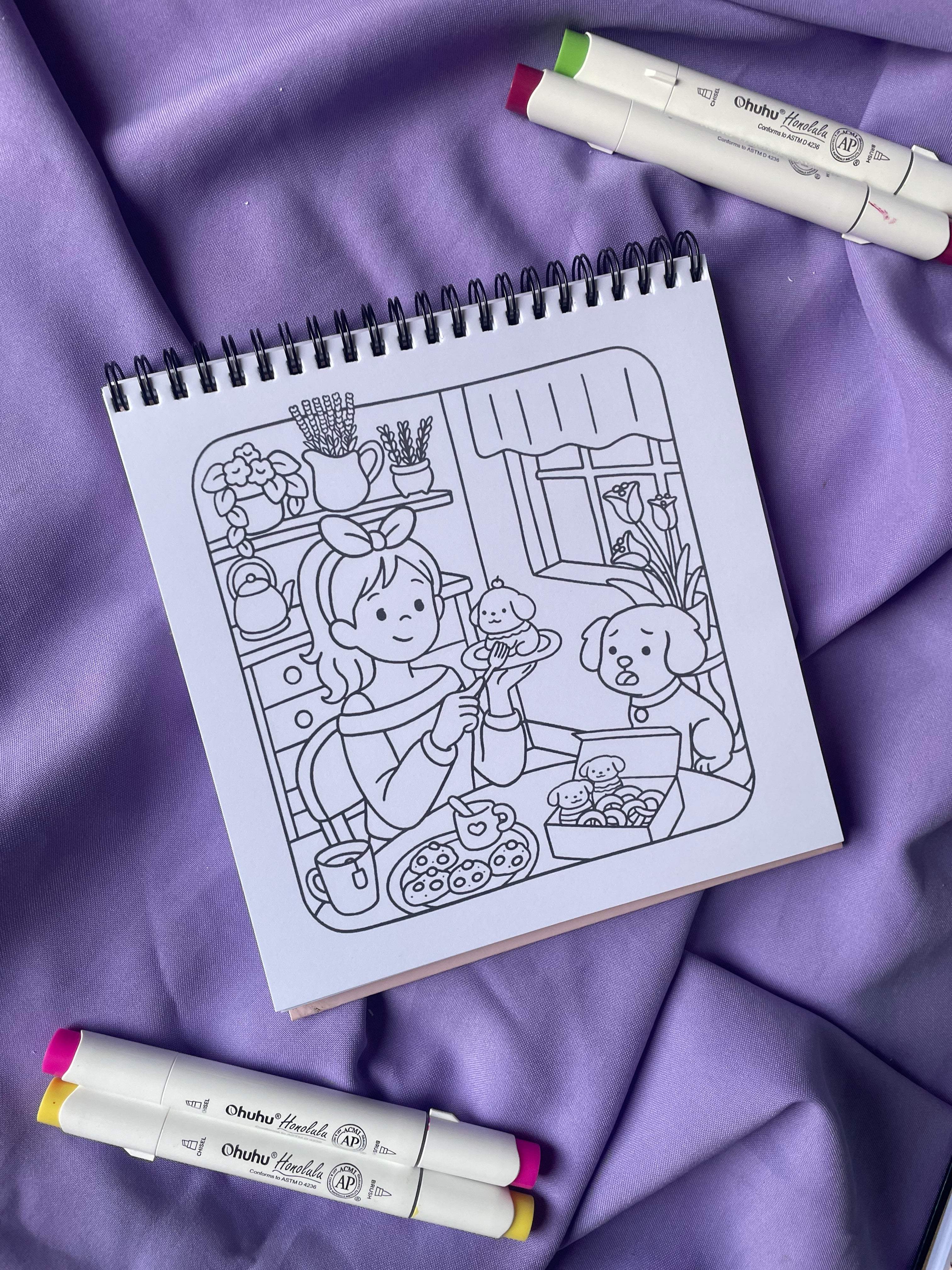 🧸 Cuddle Crew – Girl Moments Coloring Book