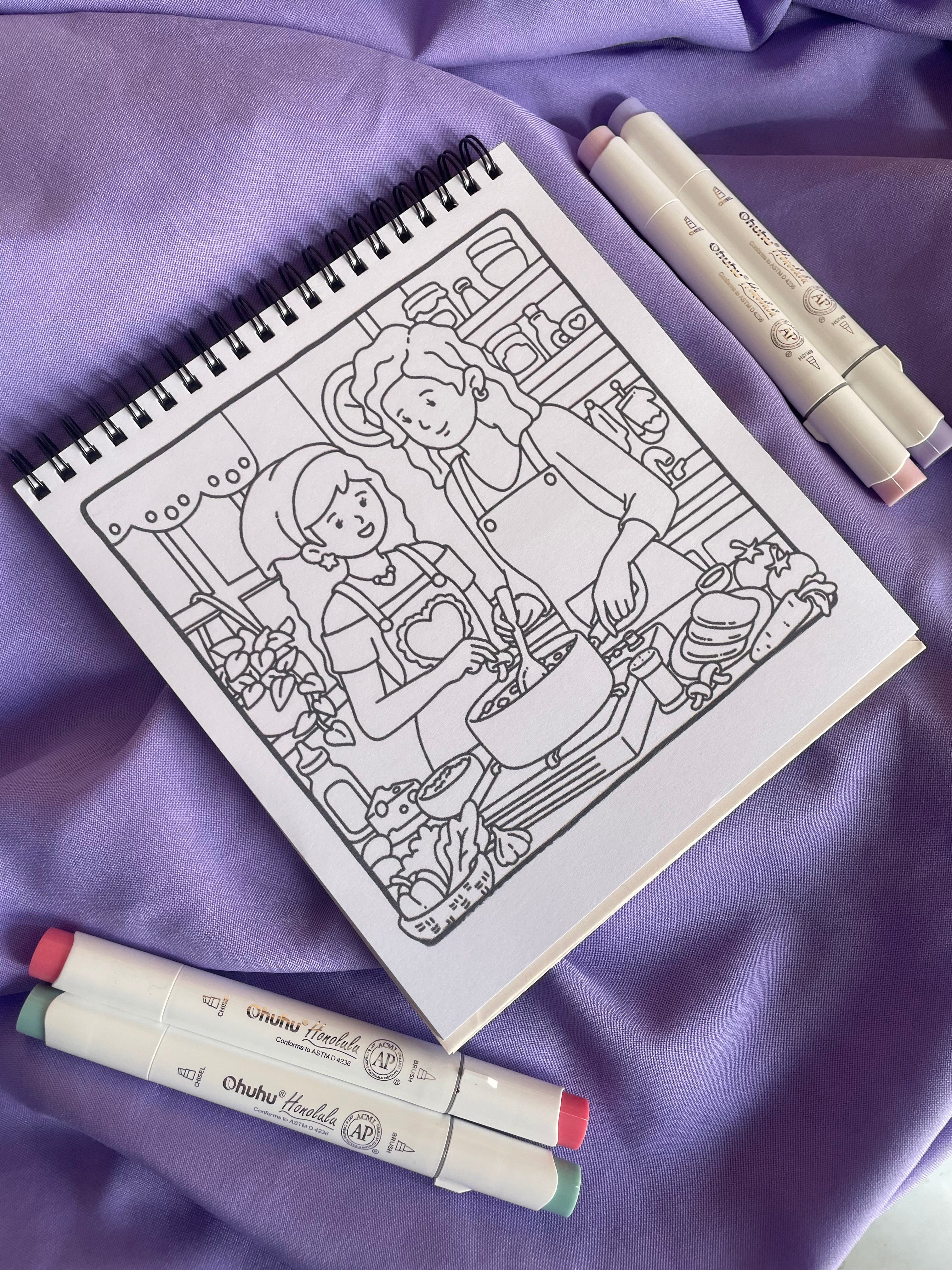 💕 MOM LOVE – Cute & Easy Coloring Book 💕