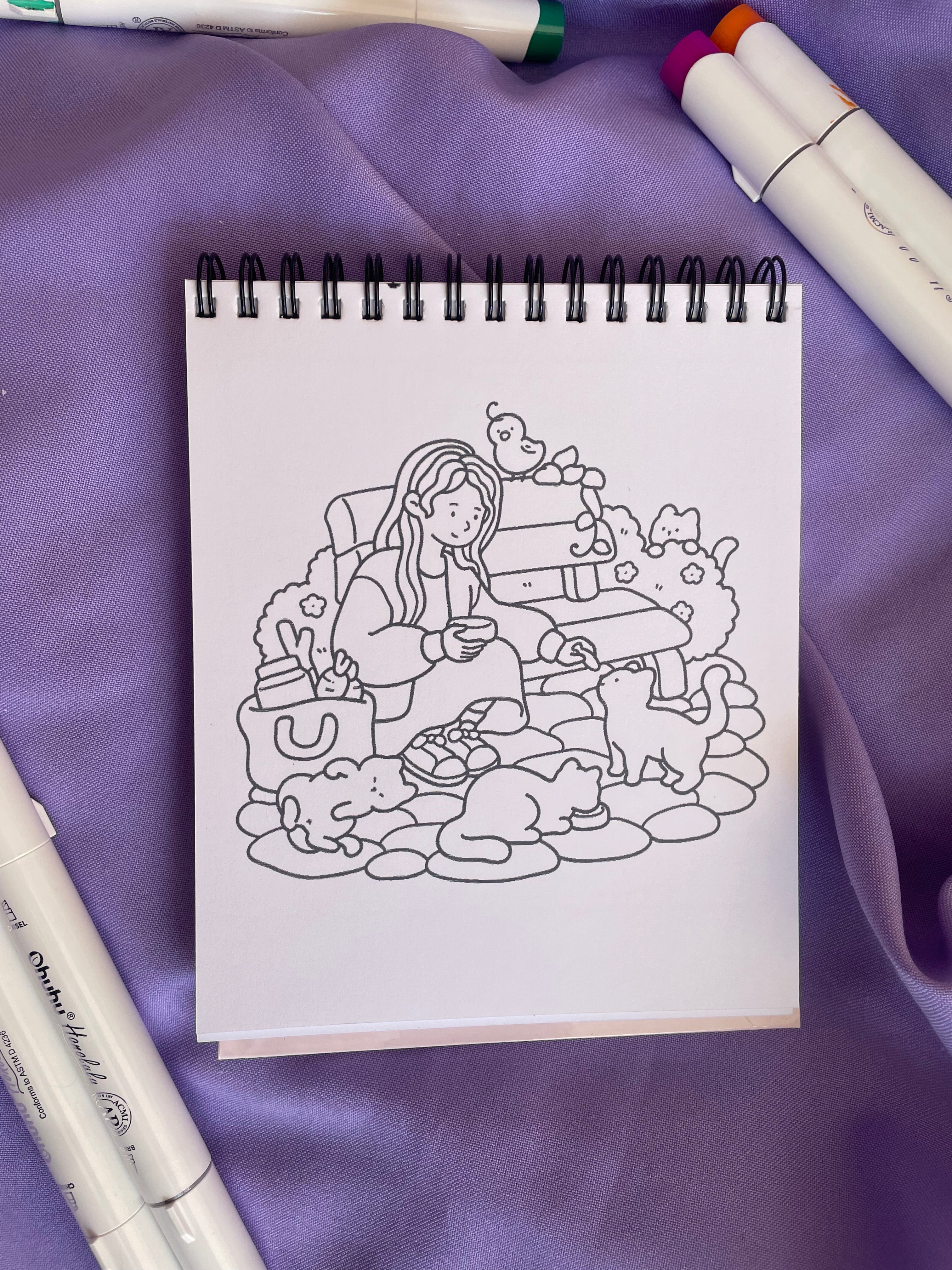 💕 Girly Diaries – Self-Love Coloring Book💕