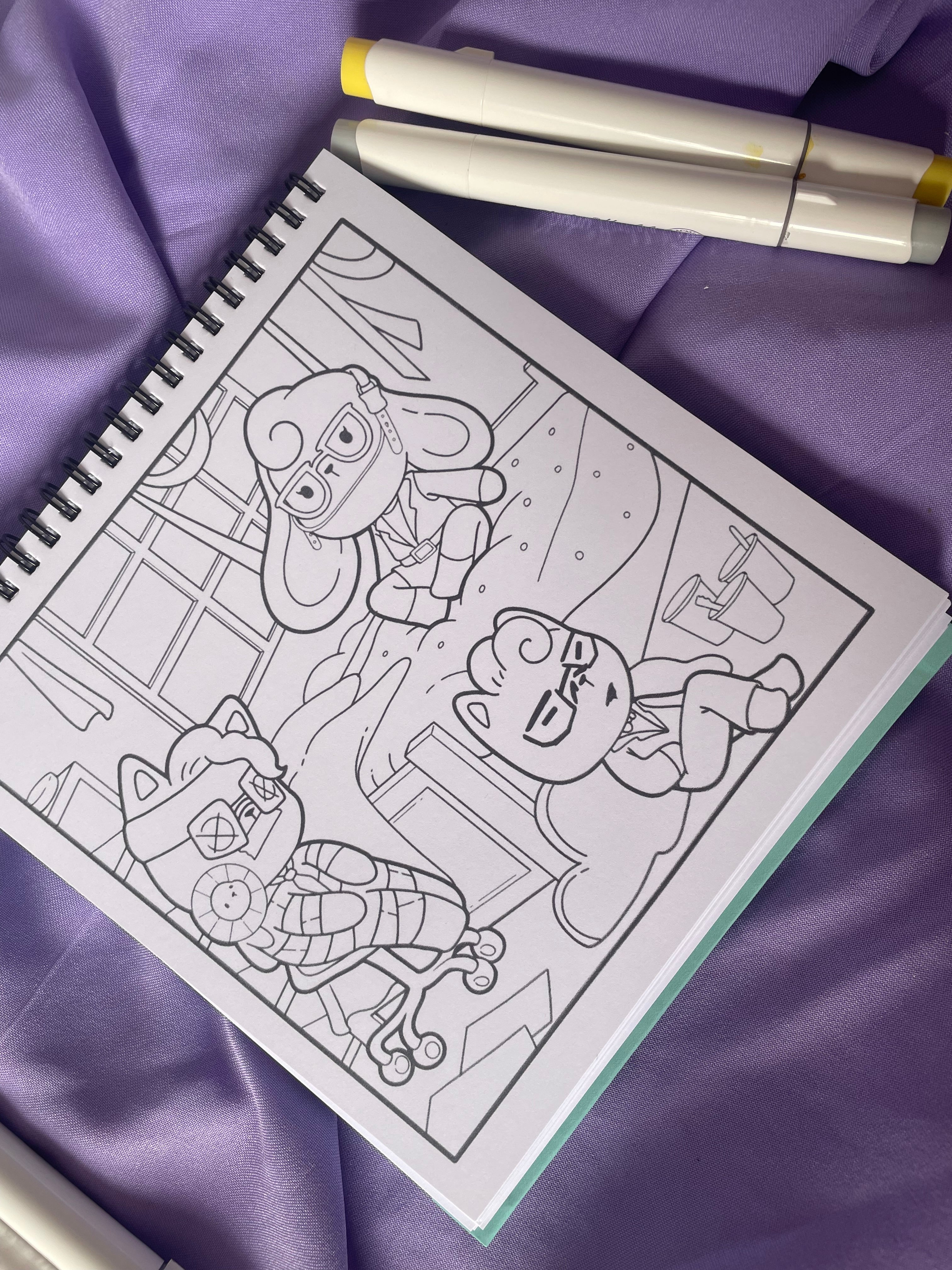 🌟🐾 Pawpop Star & 🍄✨ Jardín Mágico – Libro Doble para Colorear