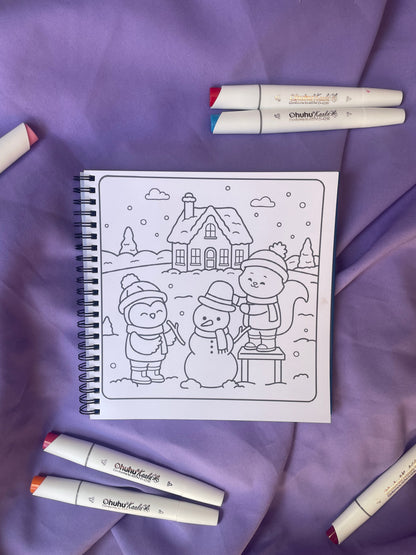 🎄✨ Comfy Christmas – Cute & Comfy Coloring Book ✨🎄