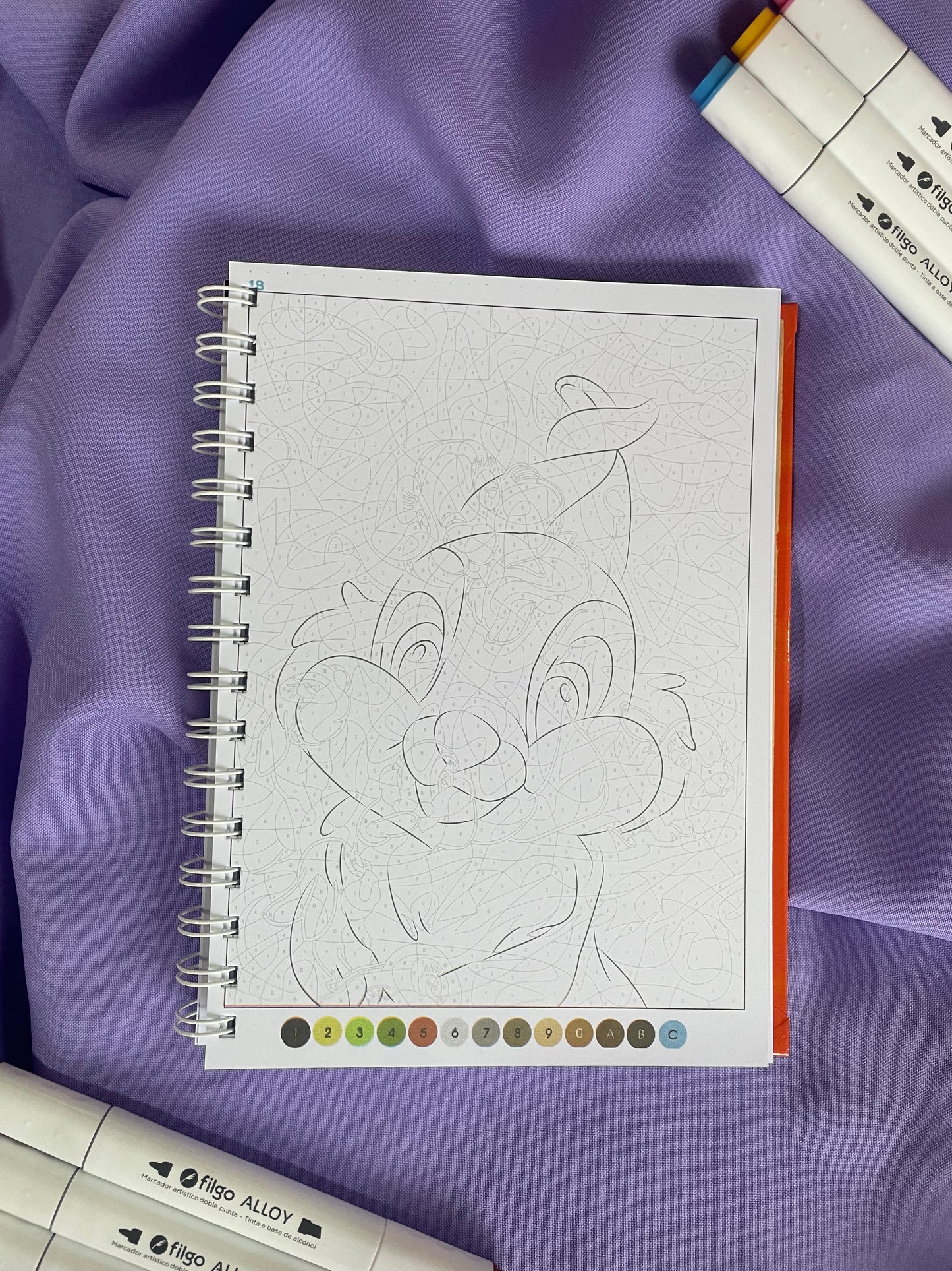 🎨 Libro para Colorear por Números - Disney Trompe-l’œil