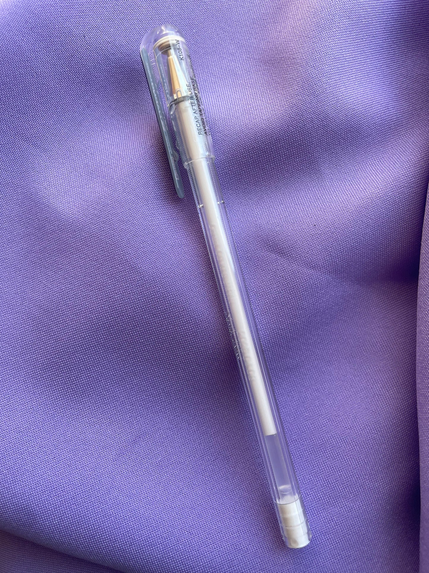 ✨ Roller Hybrid Gel Pentel – Blanco Past 0.8 mm ✨