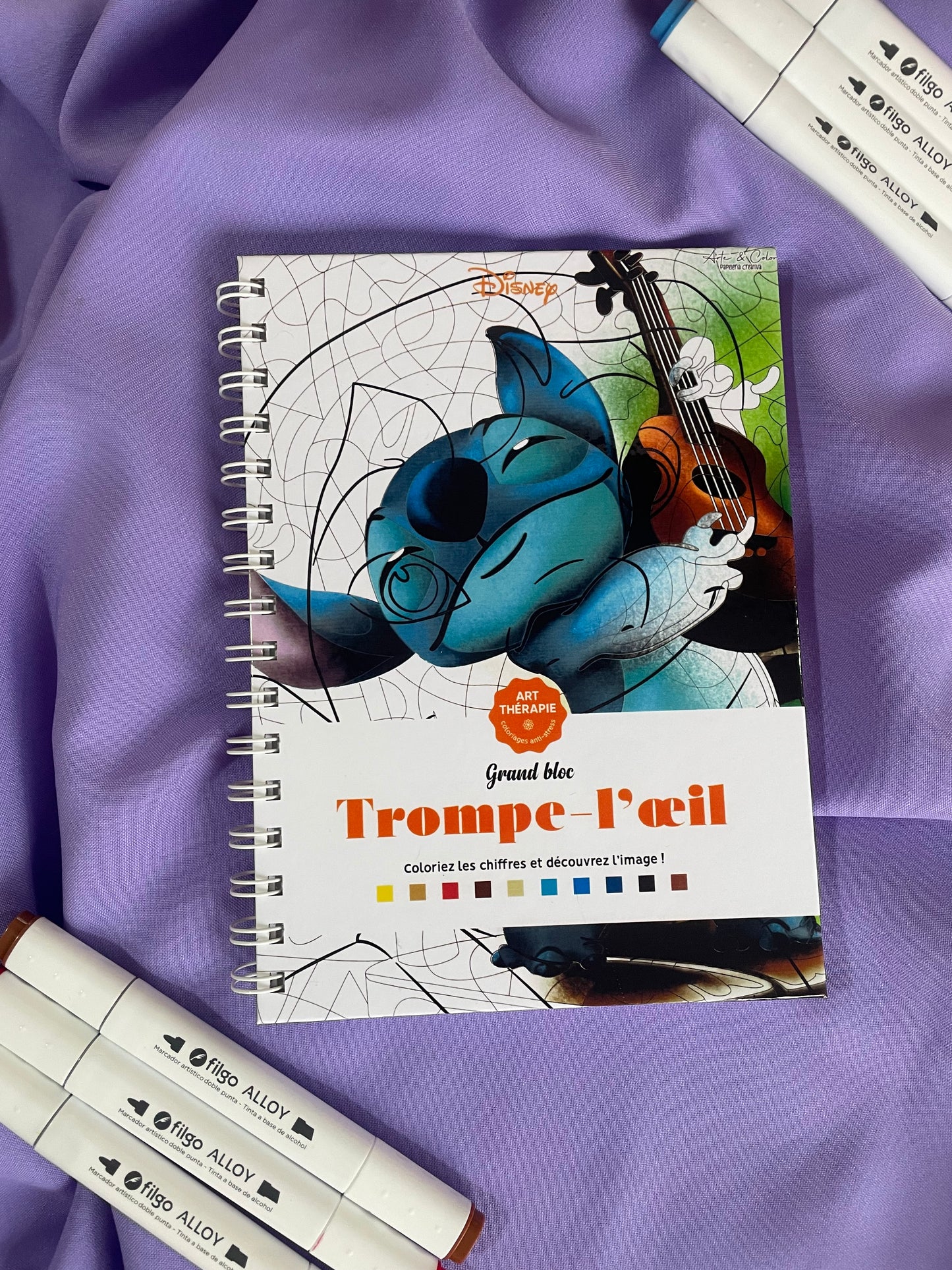 🎨 Libro para Colorear por Números - Disney Trompe-l’œil