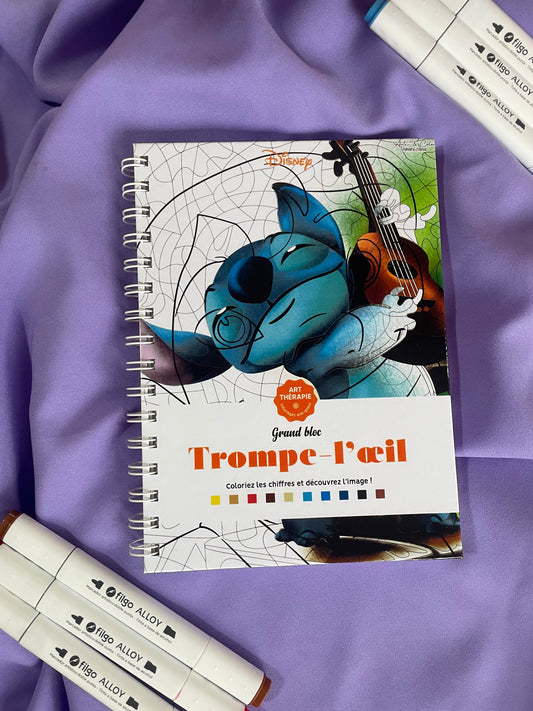 🎨 Libro para Colorear por Números - Disney Trompe-l’œil