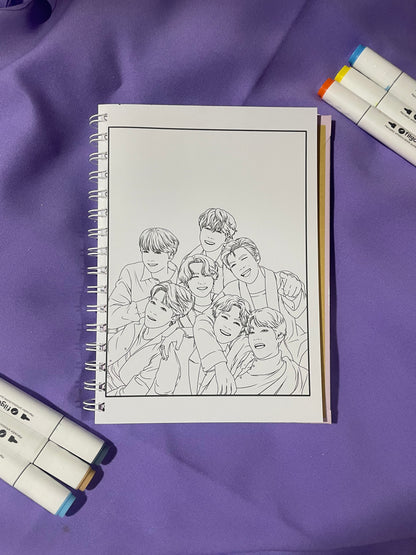 Libro de colorear BTS – Edición especial para ARMY