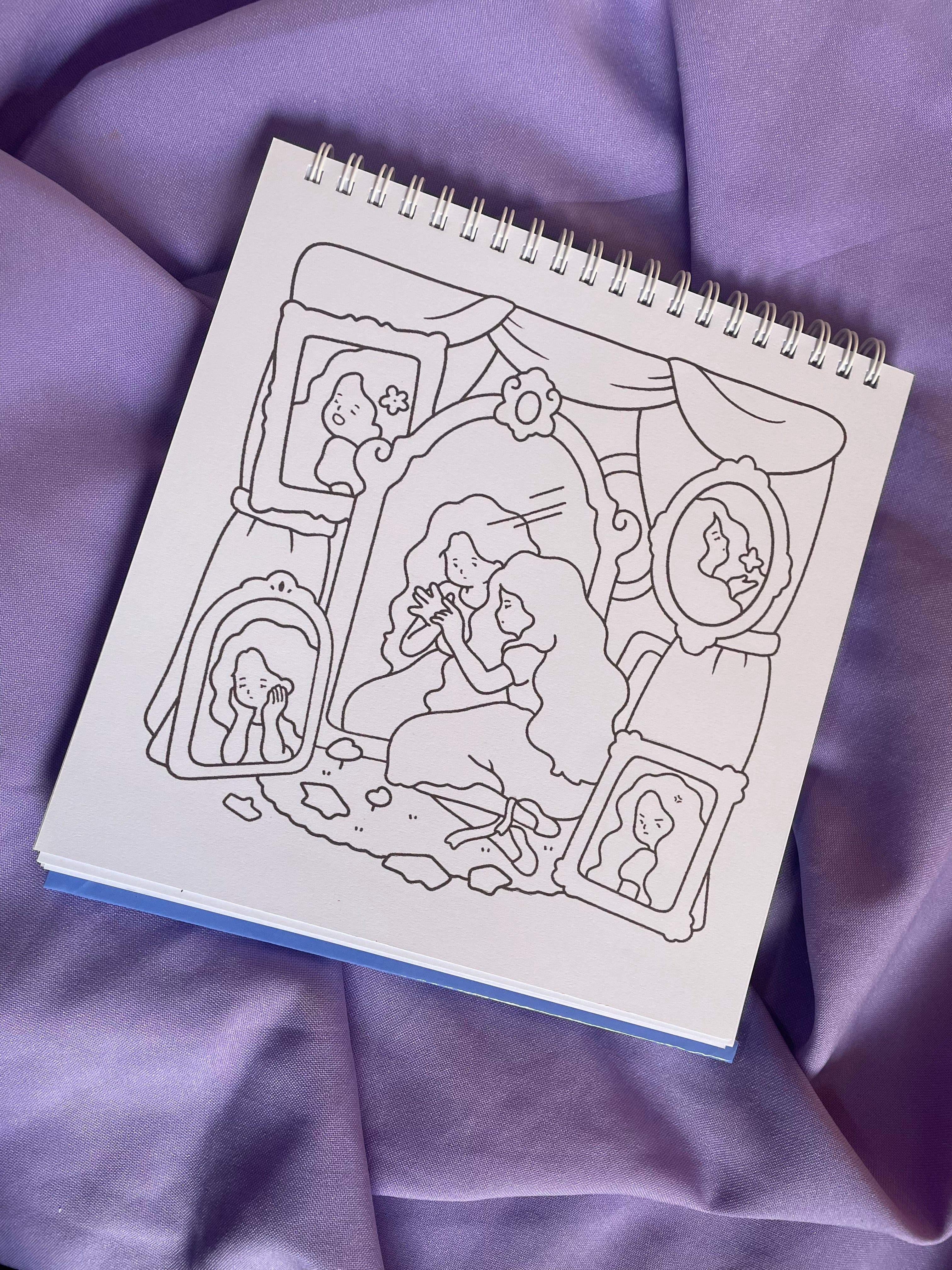 🌙✨ Soft Dreamy – Self-Love Coloring Book