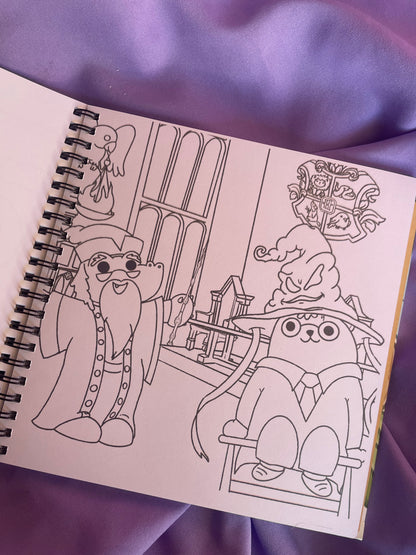 Coloring Book Doble – Bob Cute + Whimsy Woods 🔮