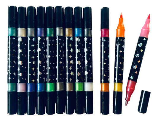 ✨ Set Touch Love Glitter – Marcadores Doble Punta (24 Colores)