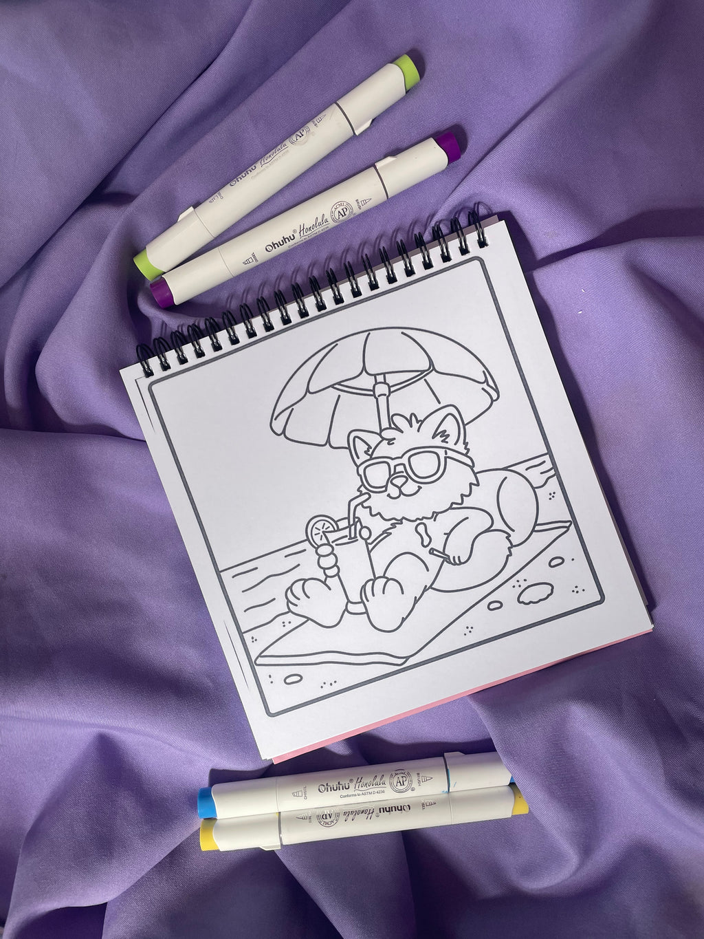 🐱 Stoner Cat Moments – Bold & Trippy Coloring Book