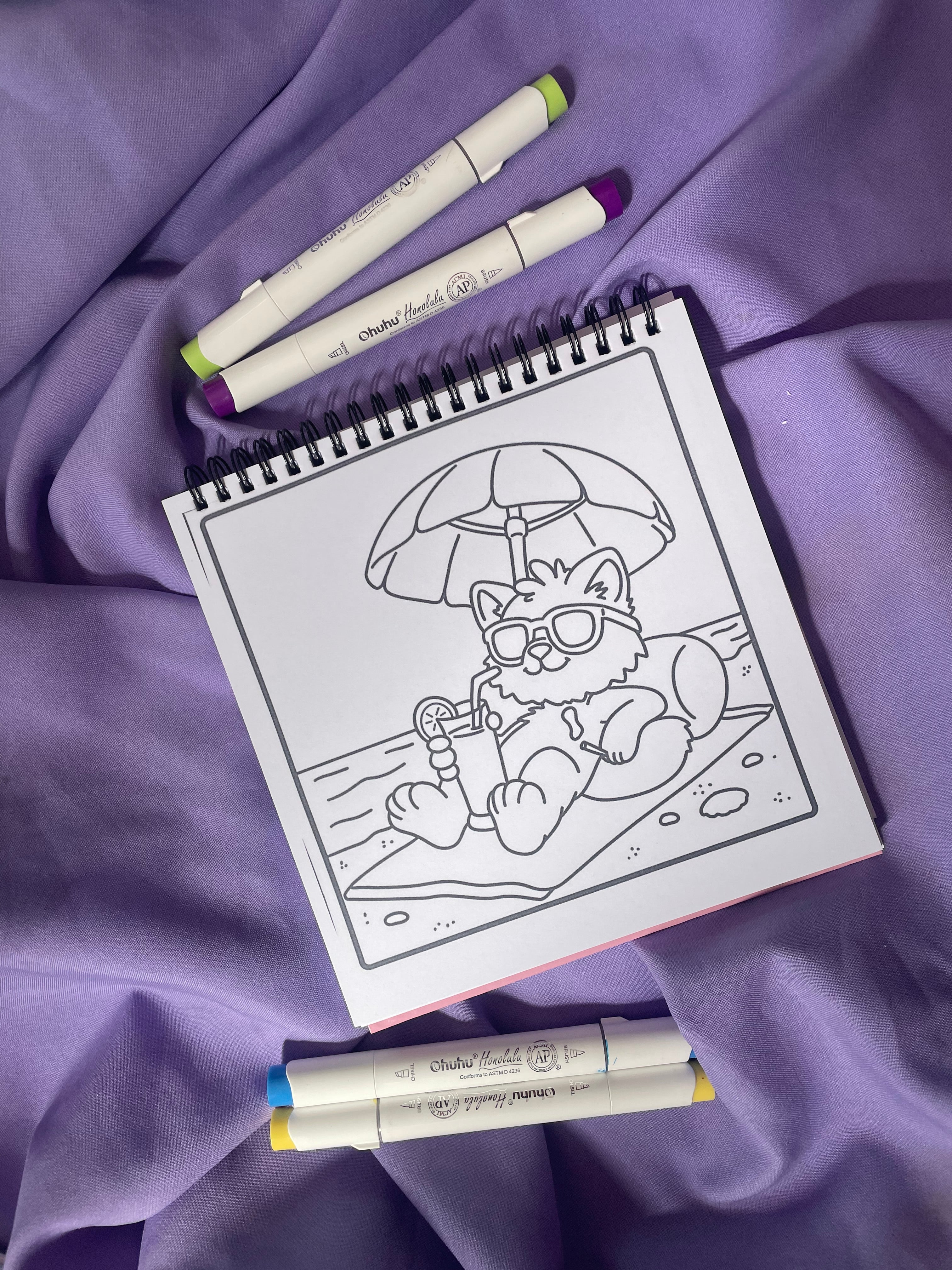 🐱 Stoner Cat Moments – Bold & Trippy Coloring Book