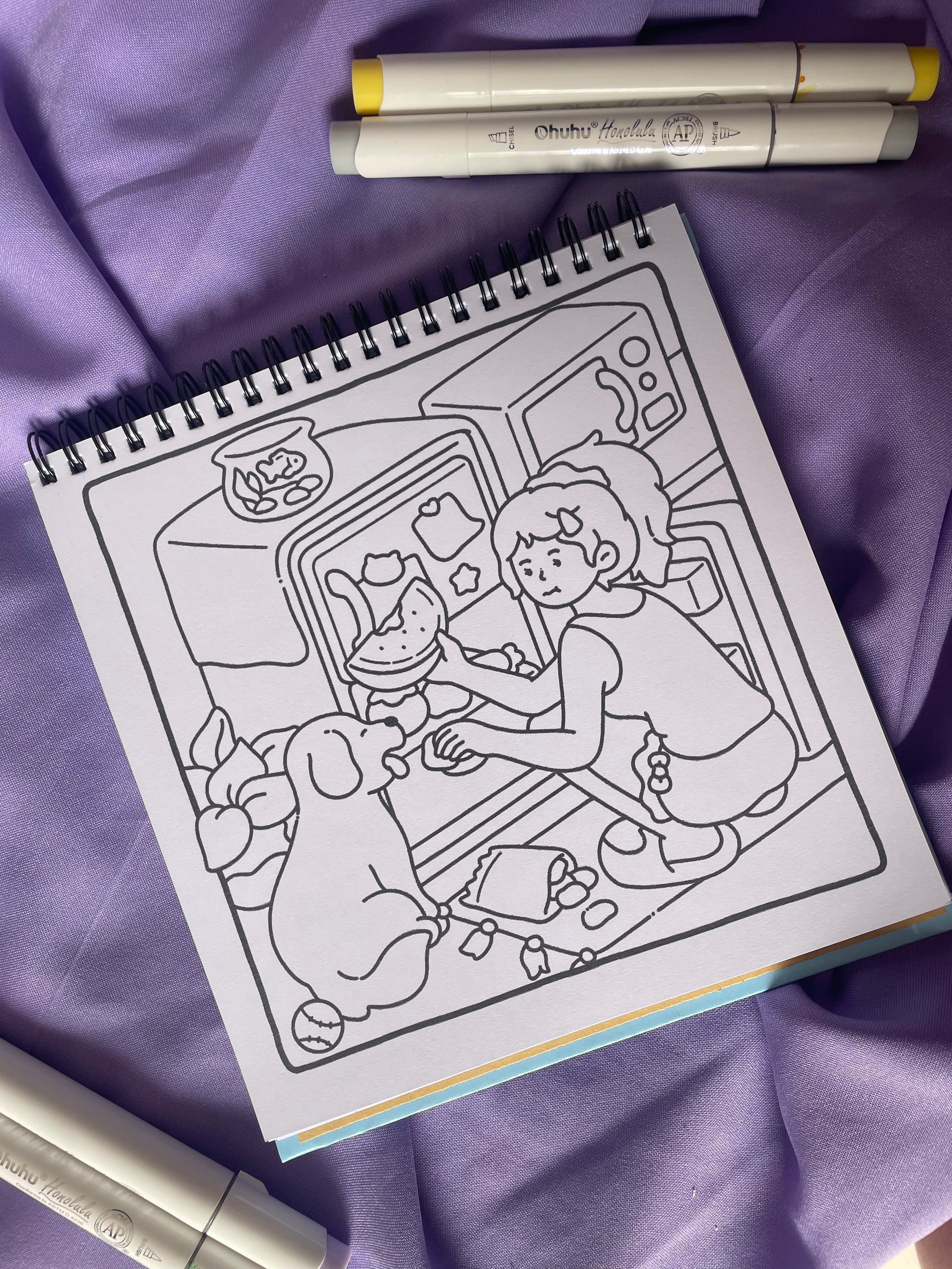 🌸☕ Simple Joys Vol. 2 – Cute & Easy Coloring Book