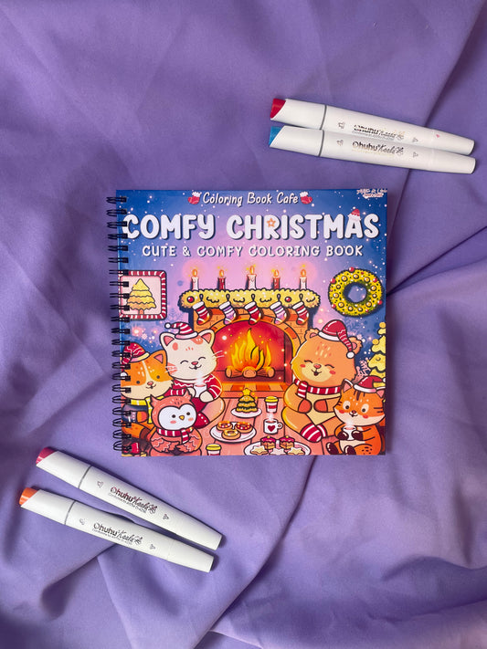 🎄✨ Comfy Christmas – Cute & Comfy Coloring Book ✨🎄