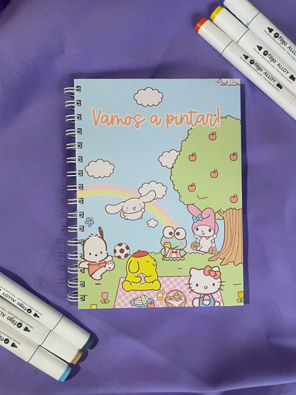 Vamos a pintar! Hello Kitty y sus amigos