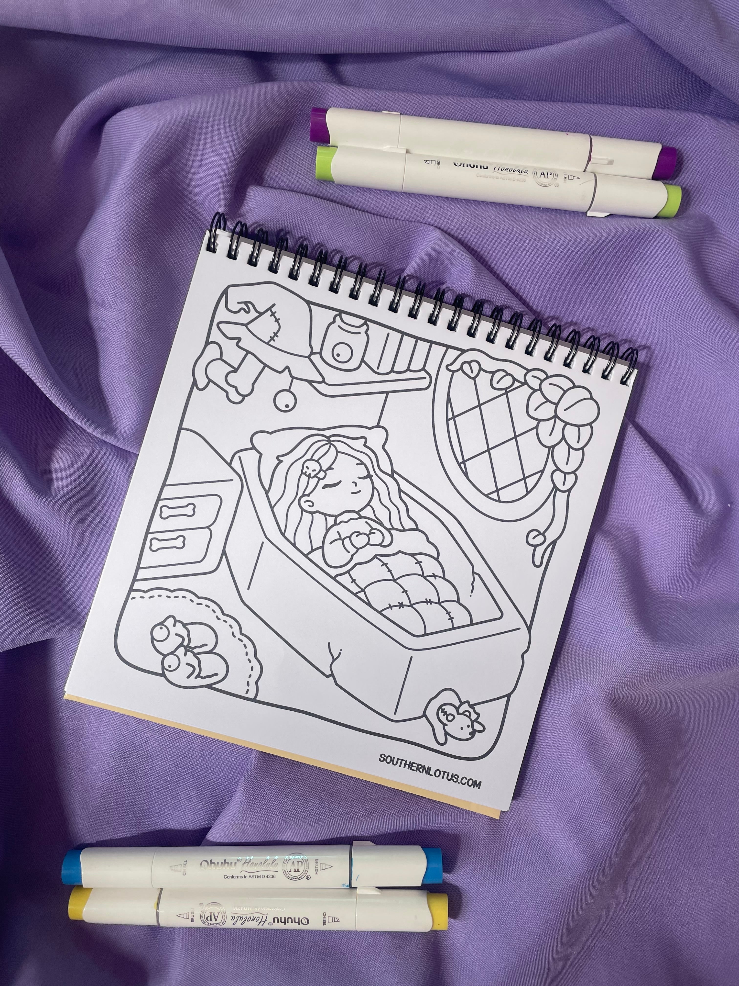 👻 Spooky Vibes Vol. 2 – Cute & Easy Coloring Book