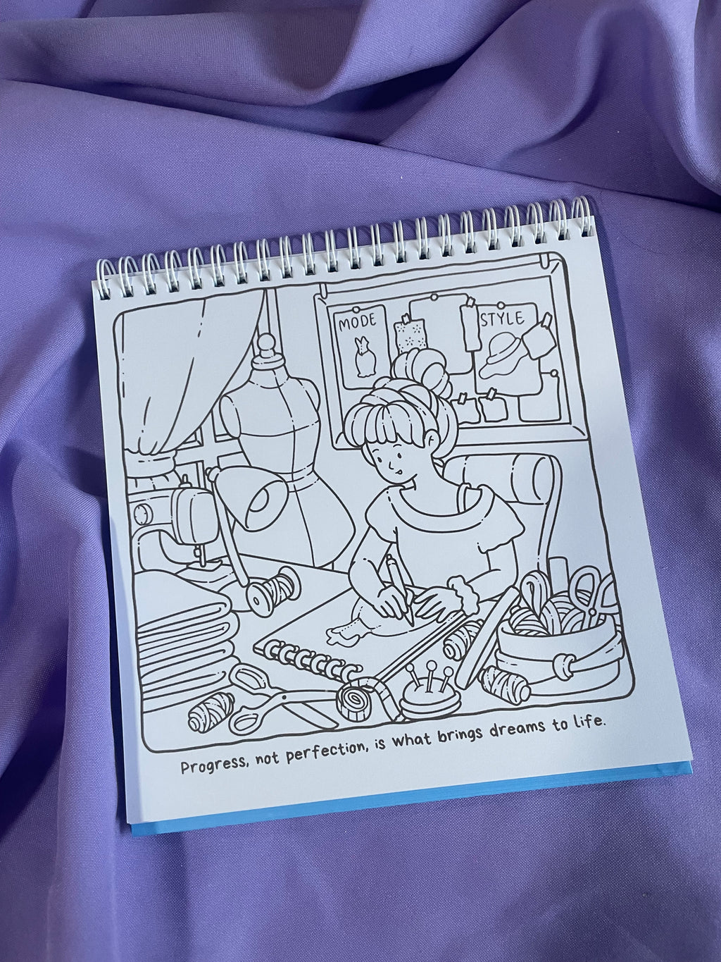 🍯🐝 Mindful Girl 2 – Cozy Jobs Coloring Book
