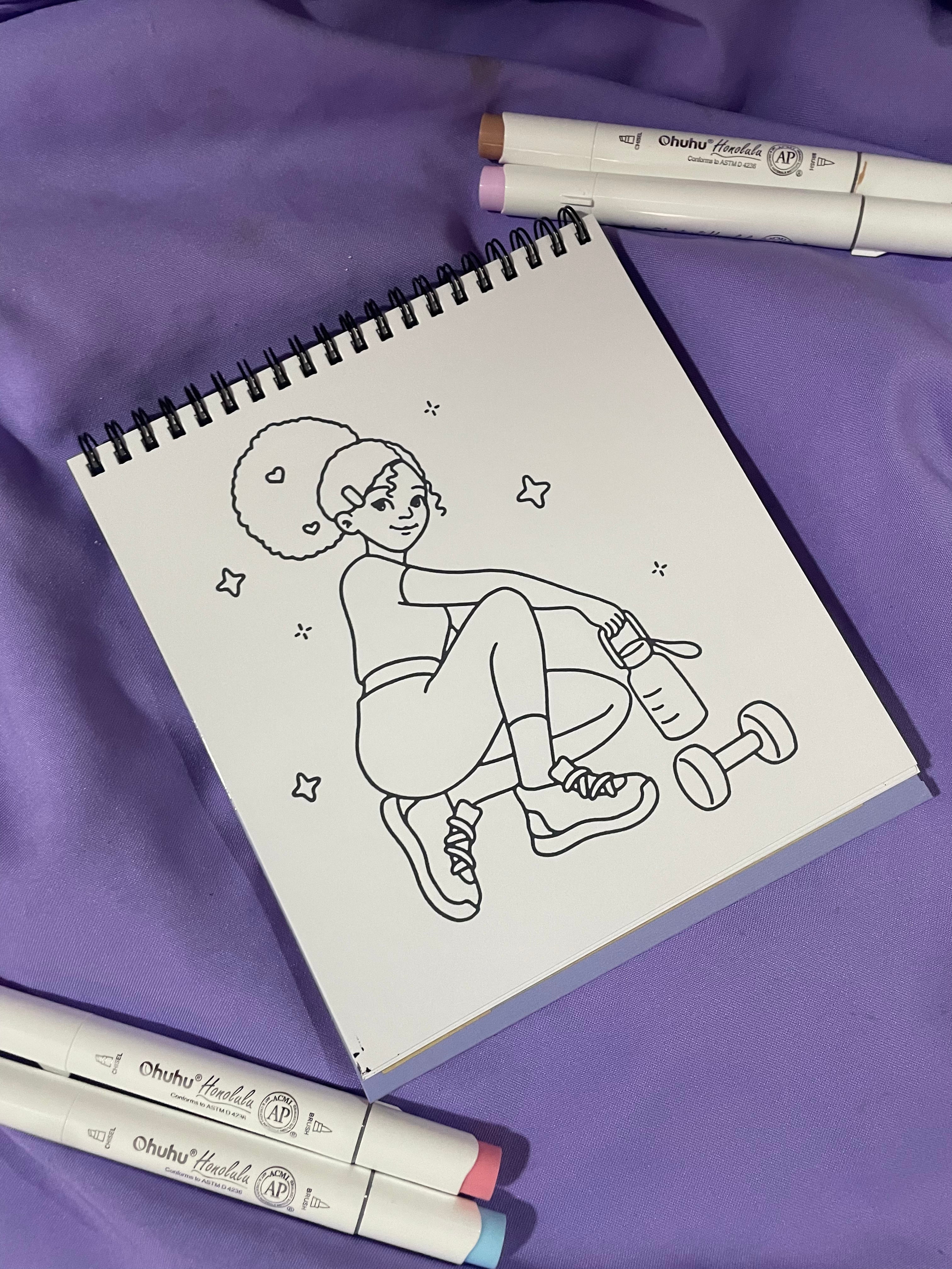 💕 Girl Fashion – Coloring Book ✨