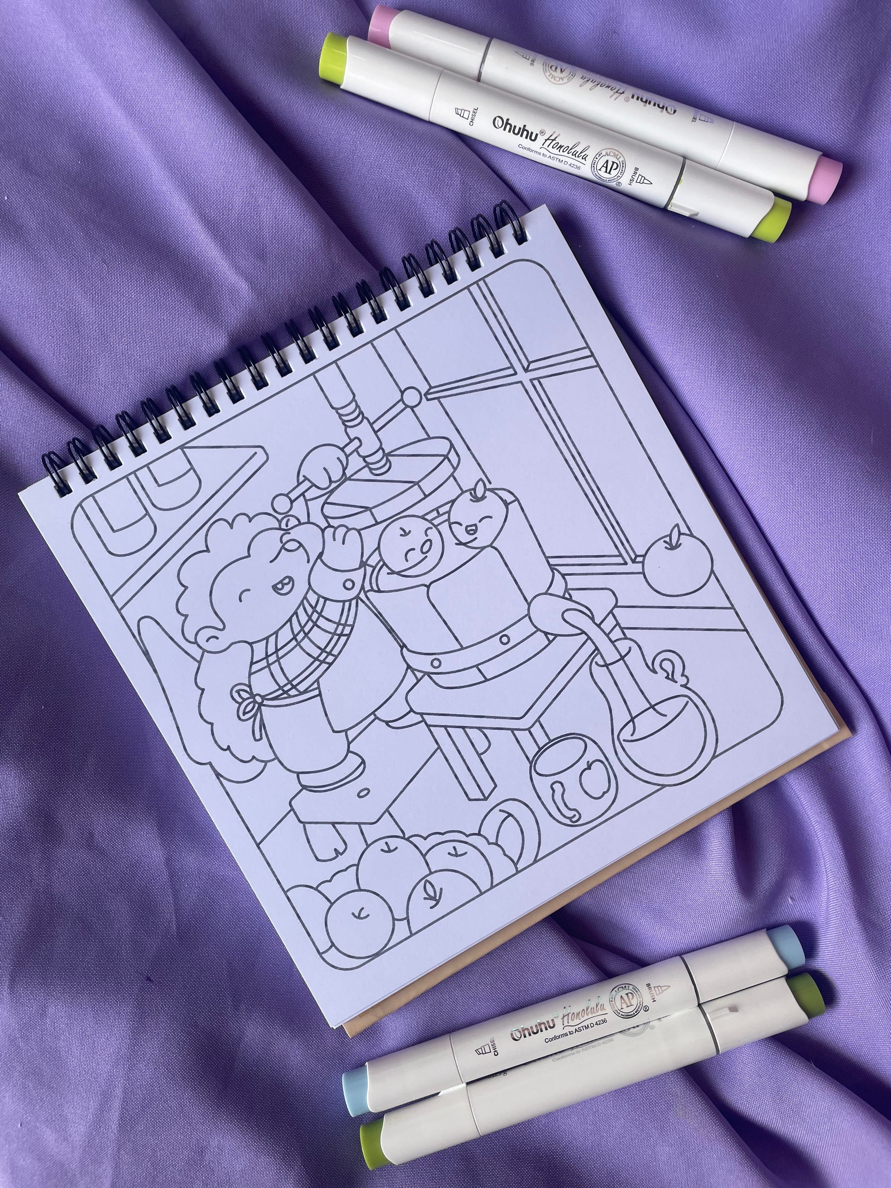 🧣 Sweater Season – Cute & Cozy Coloring Book