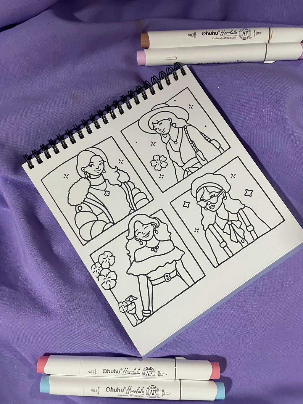 💕 Girl Fashion – Coloring Book ✨