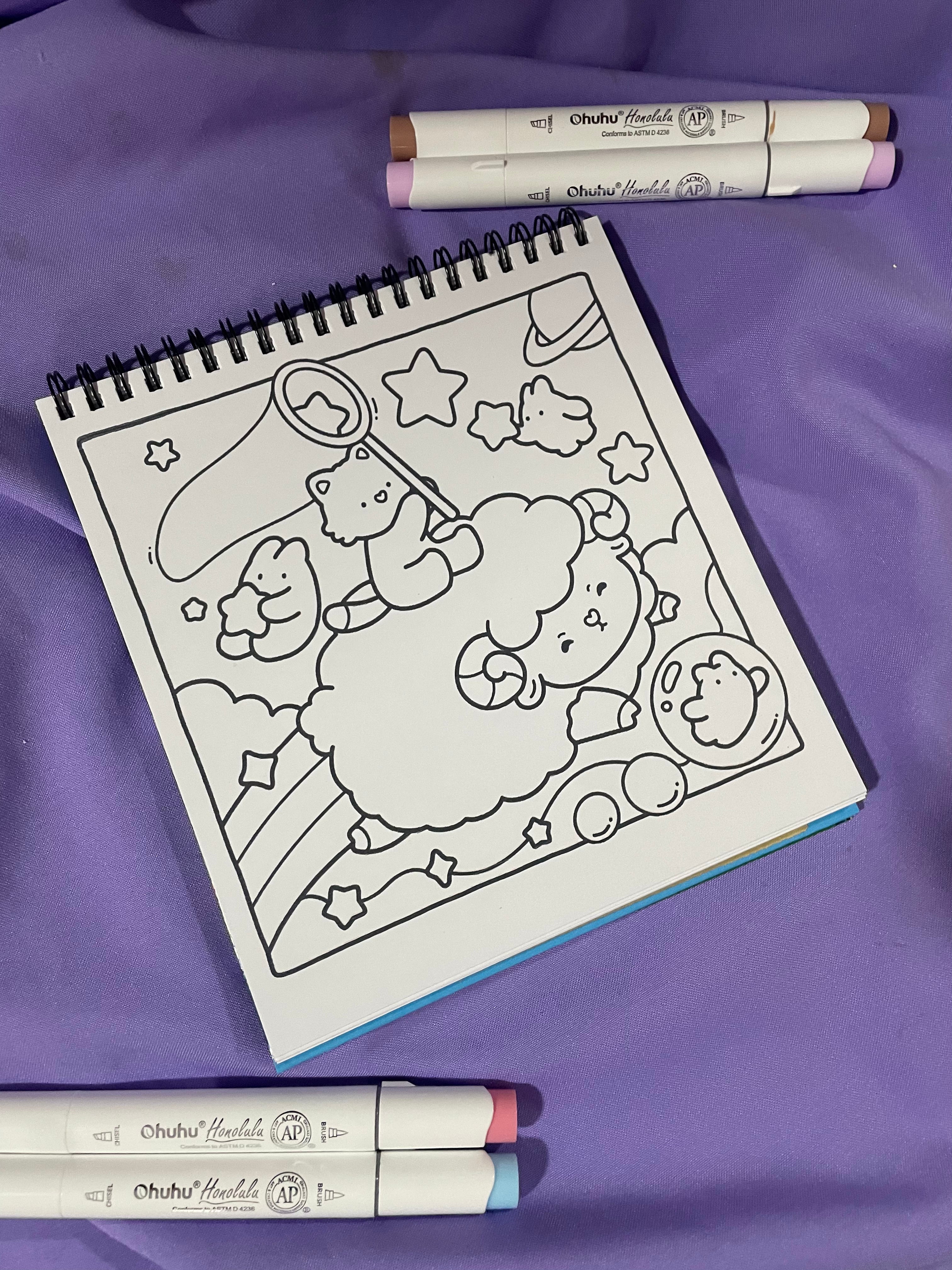 🐰 Magical Friends – Cute & Cozy Coloring Book 🌈✨