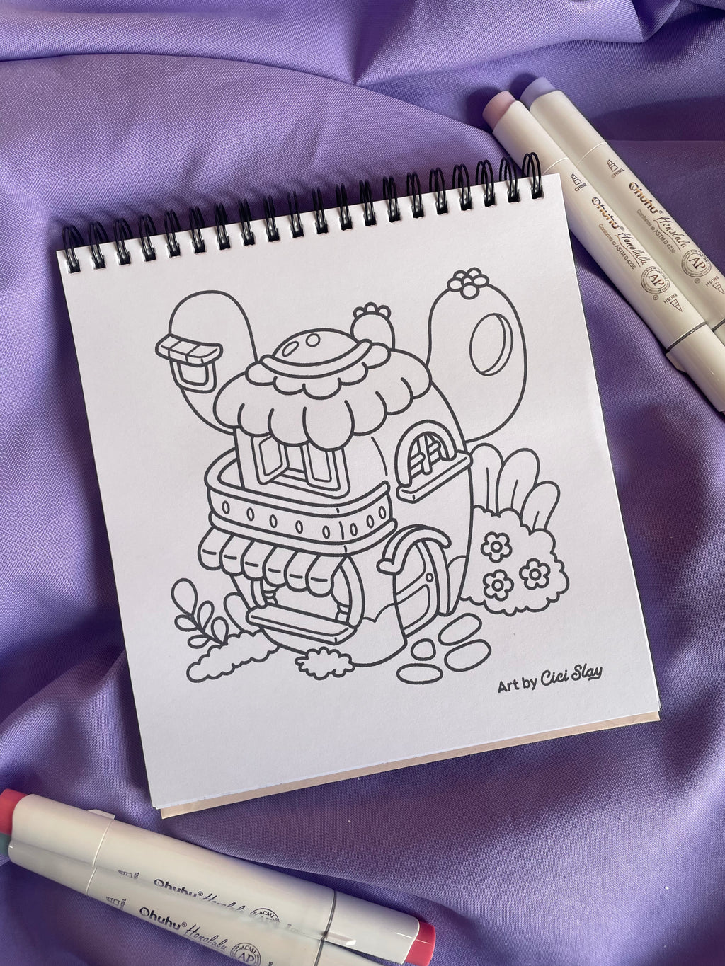 🧸 COMFY SPACE – Cozy Vibes Coloring Book ☕🍞