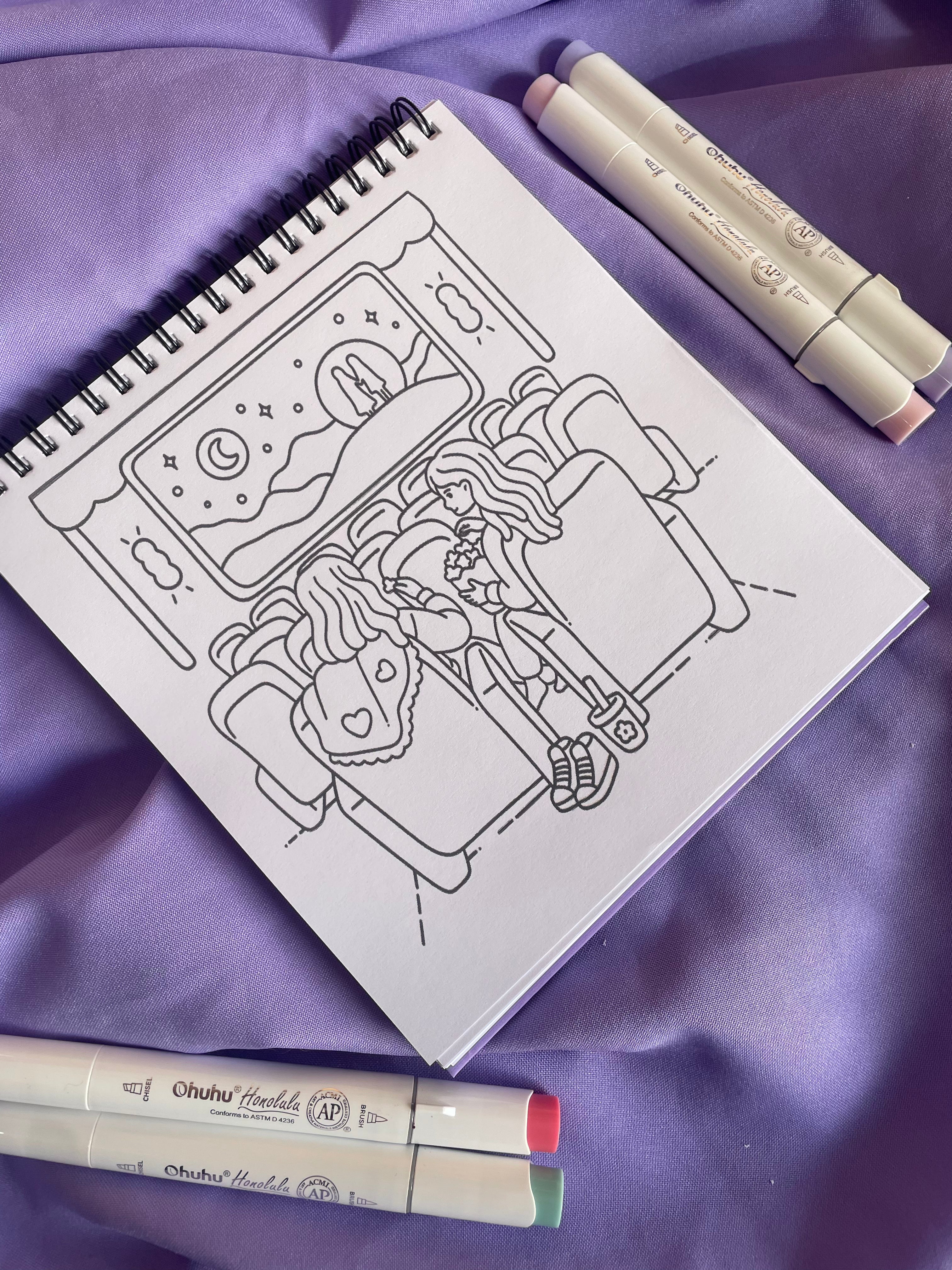 🛵 MOMENTS OF HER – Coloring Book 🐶🐱