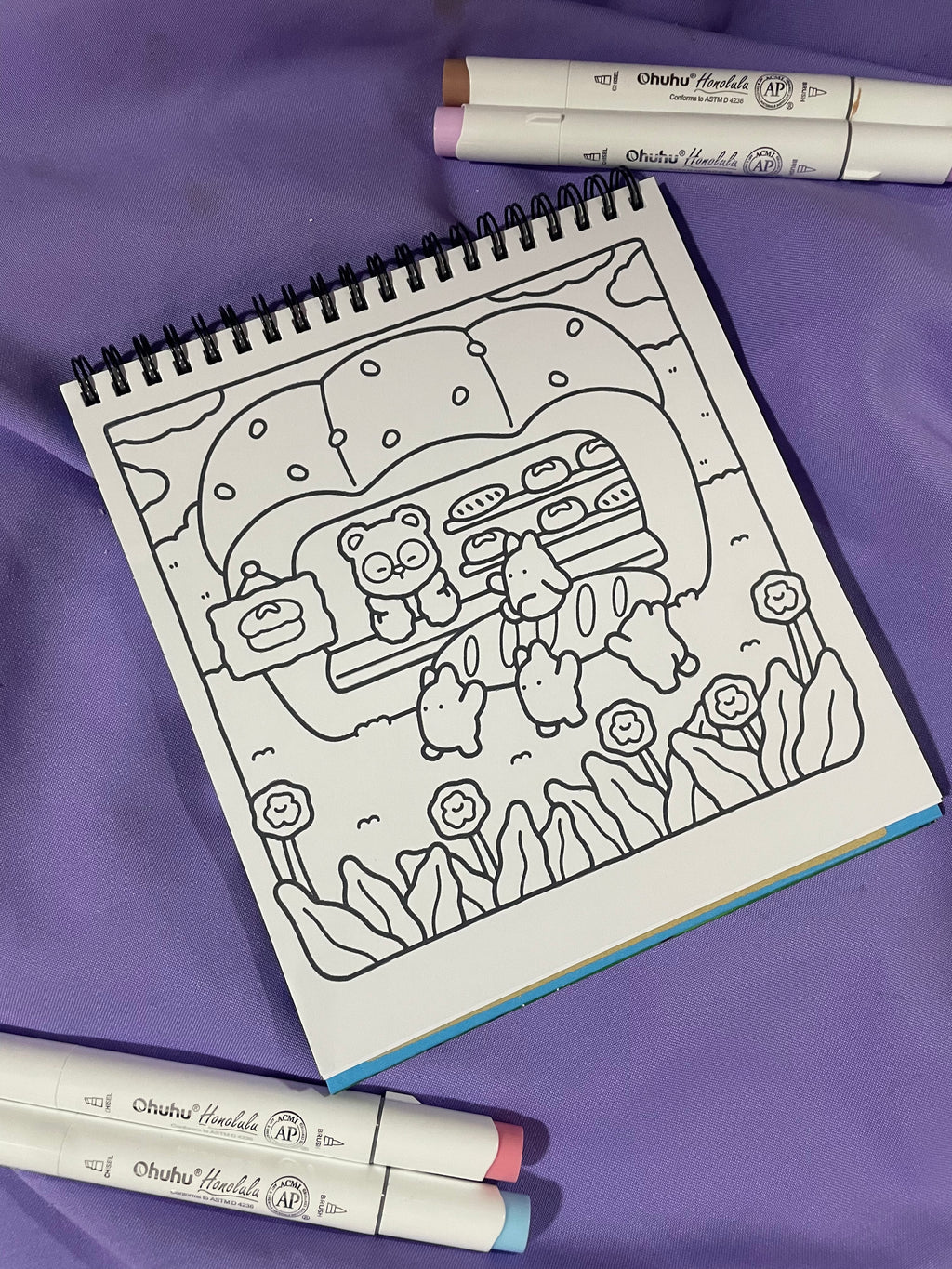 🐰 Magical Friends – Cute & Cozy Coloring Book 🌈✨