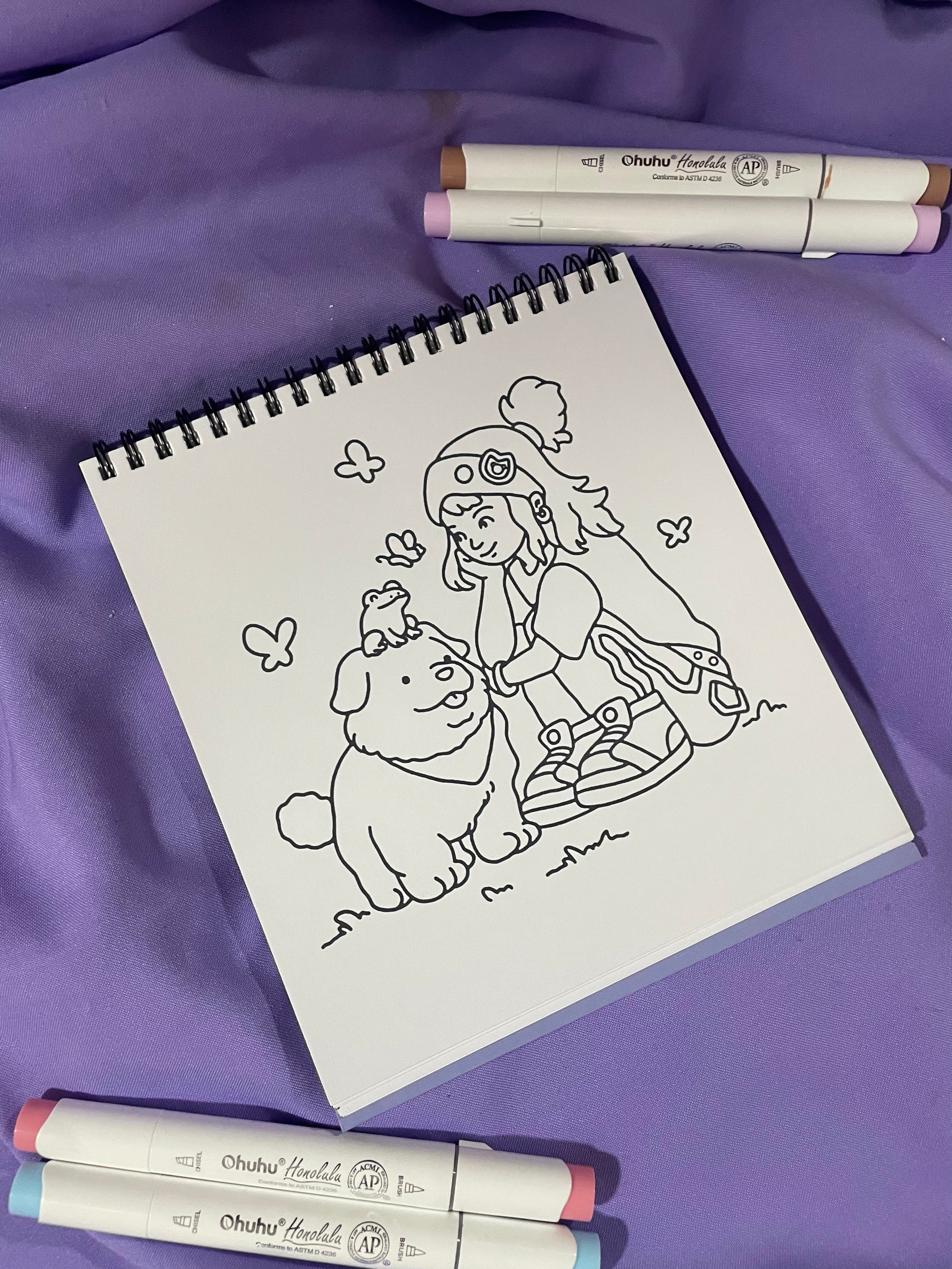 💕 Girl Fashion – Coloring Book ✨