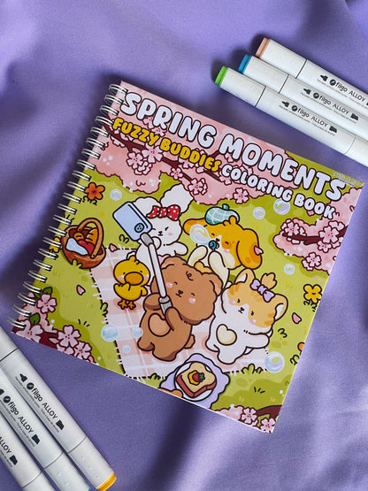 Spring Moments – Fuzzy Buddies Coloring Book