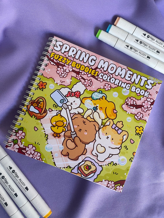 Spring Moments – Fuzzy Buddies Coloring Book