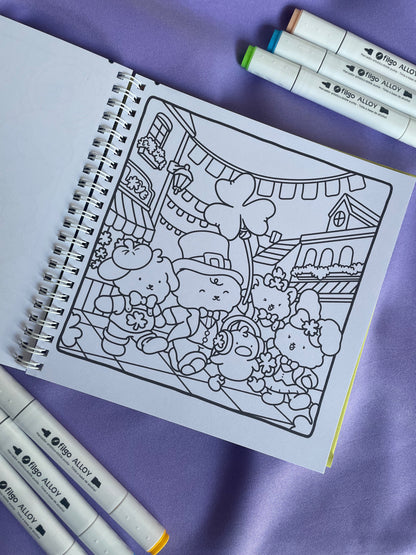 Spring Moments – Fuzzy Buddies Coloring Book