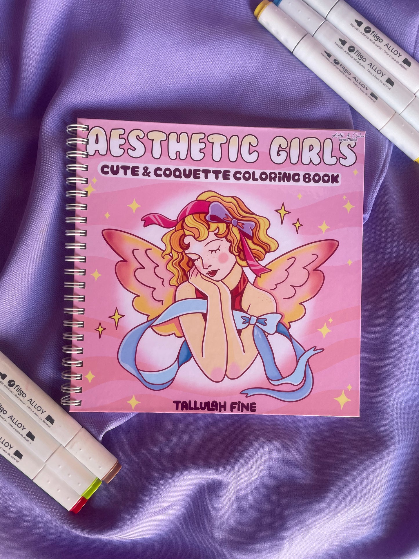 💎 Aesthetic Girls – Cute & Coquette Coloring Book ✨