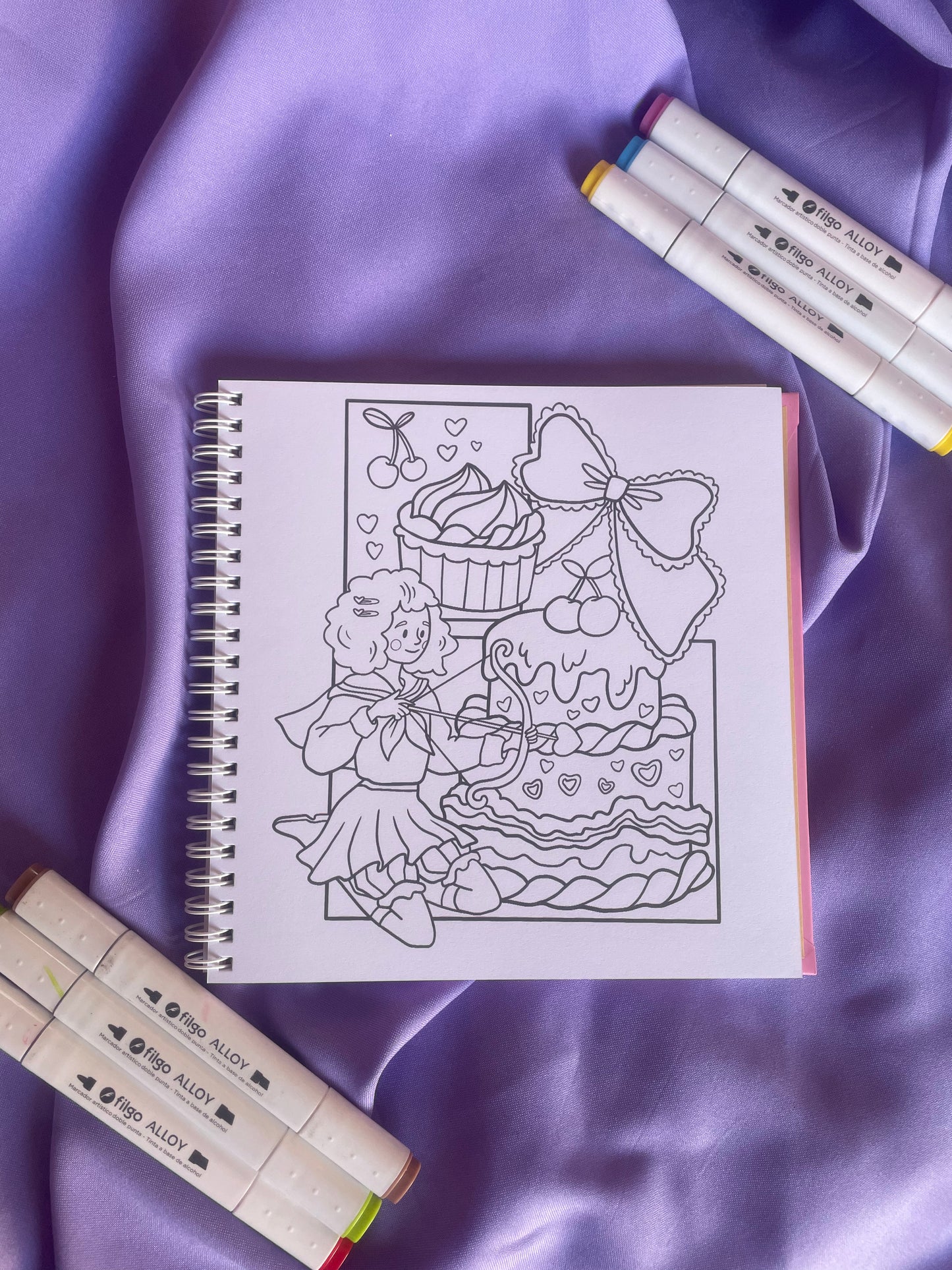 💎 Aesthetic Girls – Cute & Coquette Coloring Book ✨
