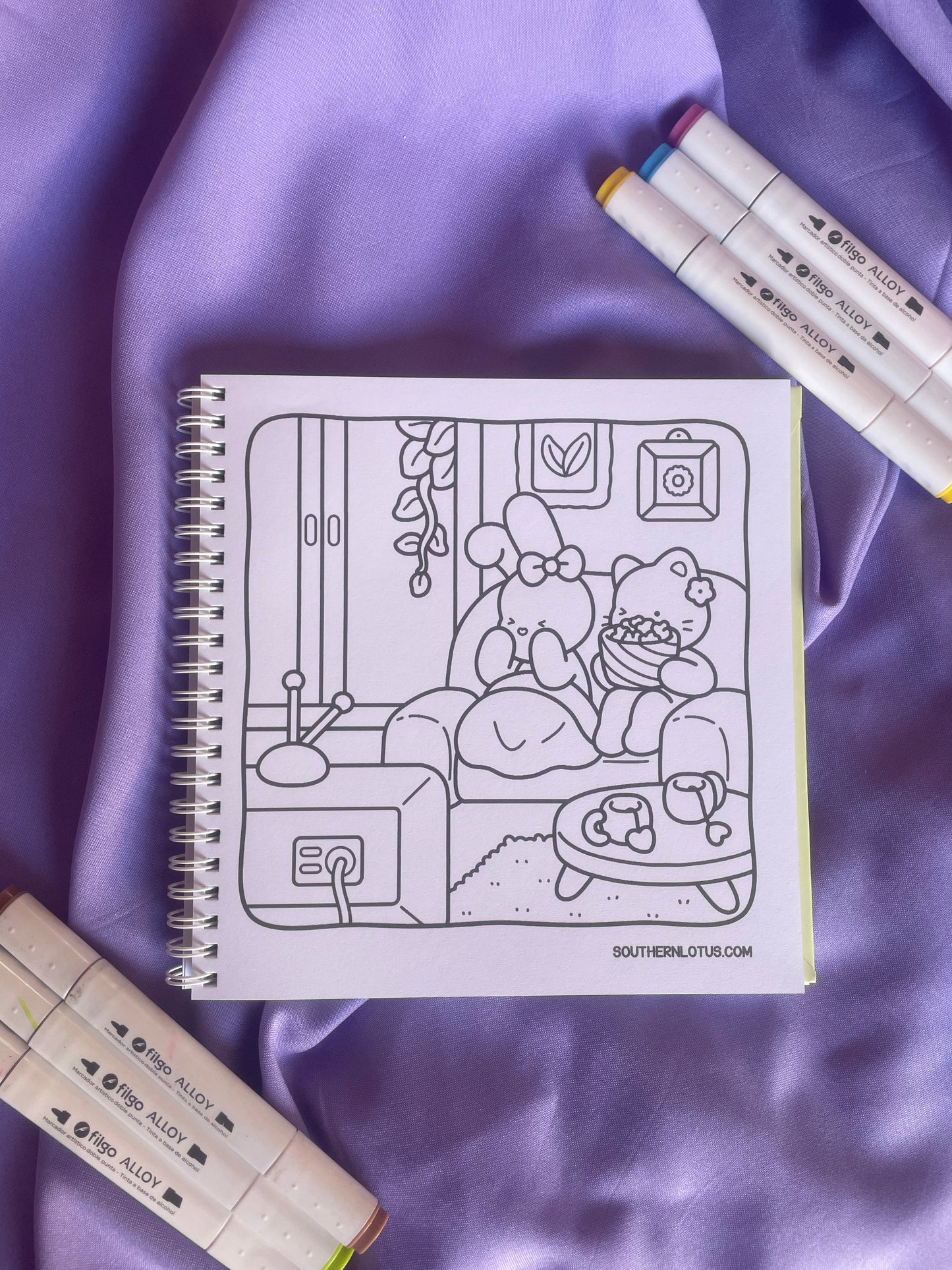 🌸 Calm Days – Cute & Easy Coloring Book 🐾